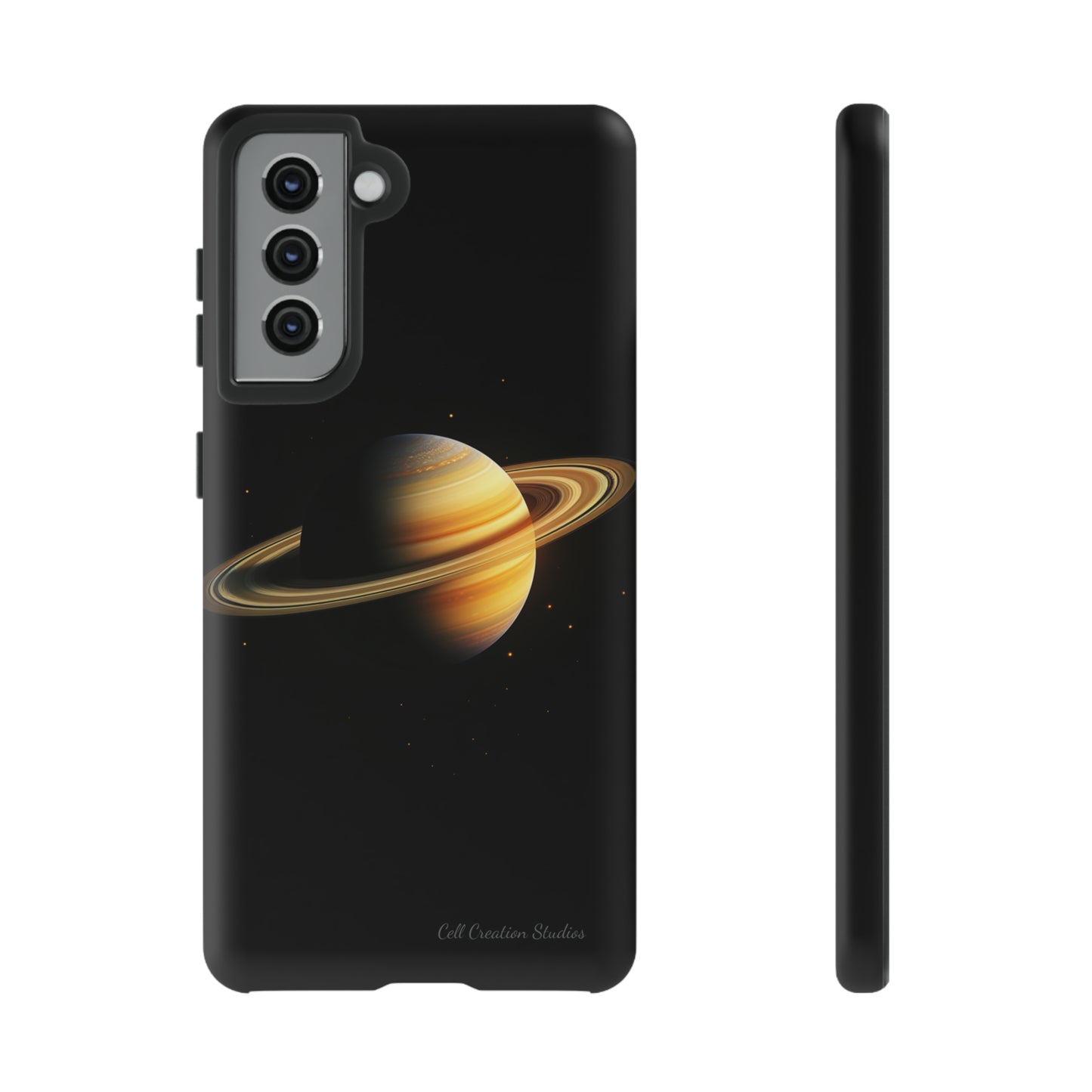 Introducing the "Saturn's Elegance" Cell Phone Case – A Cosmic Masterpiece -Tough Cases