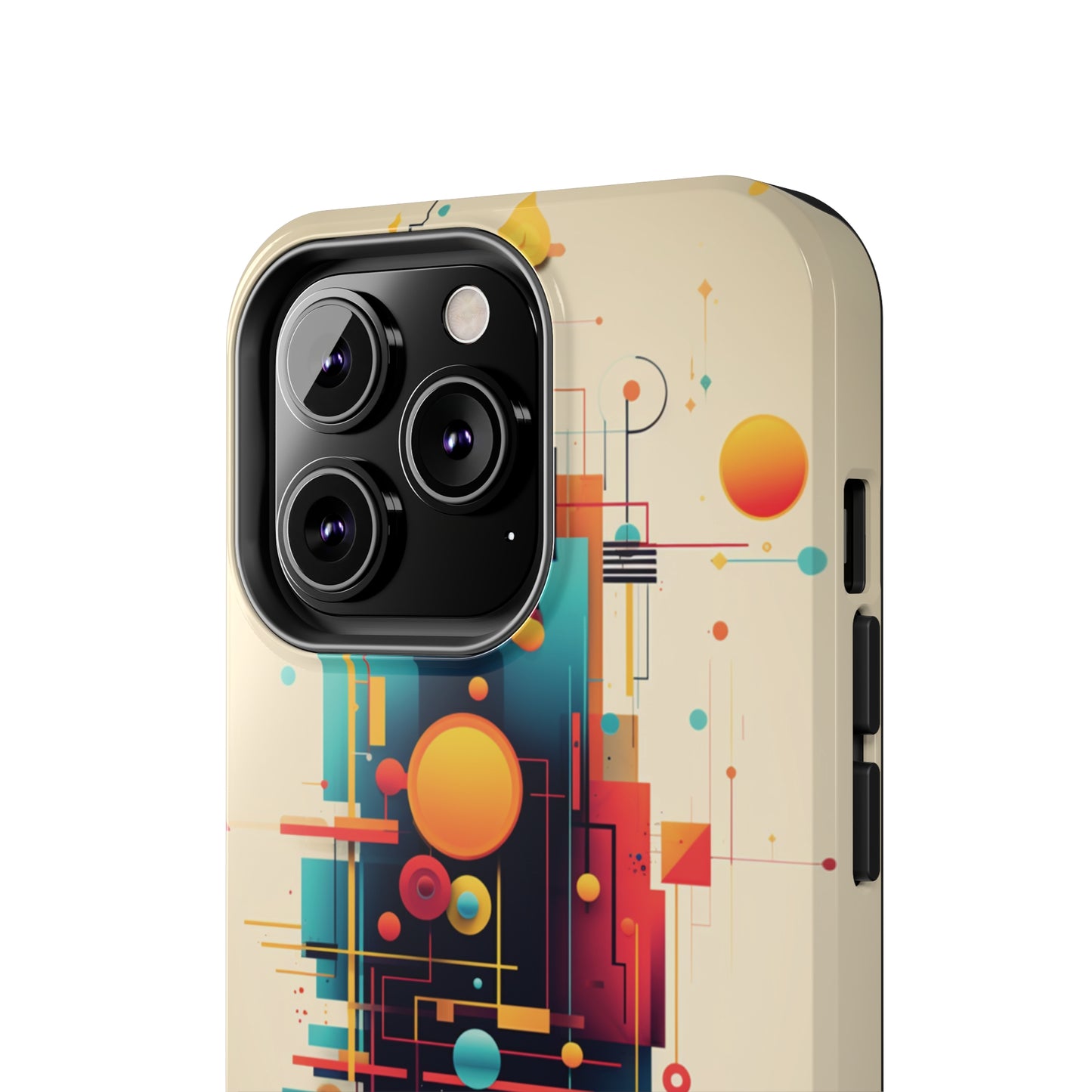 The "Colorful Geometric Pattern" Cell Phone Case- Elevate Your Phone's Look -Tough Phone Cases