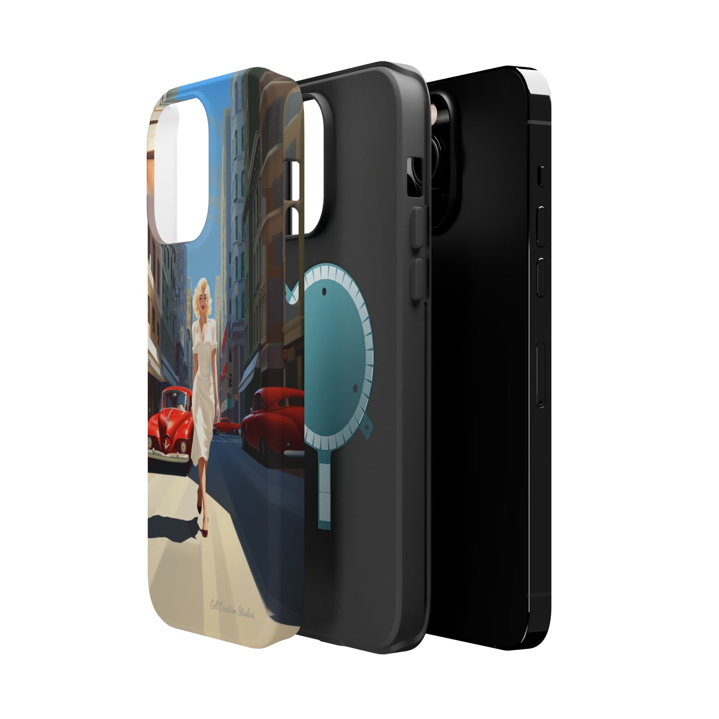 "City Stroll Glamour" Marilyn Monroe Phone Case -MagSafe Tough Cases