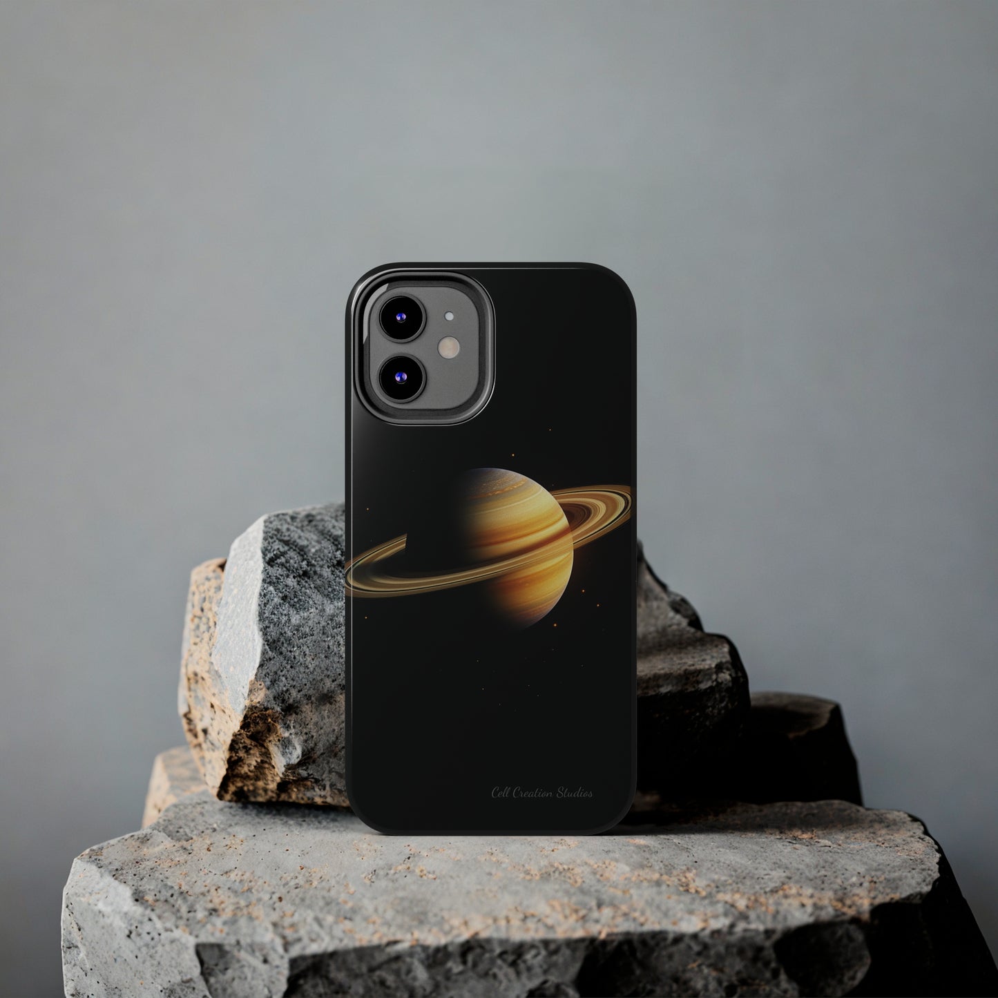 Introducing the "Saturn's Elegance" Cell Phone Case – A Cosmic Masterpiece -Tough Phone Cases