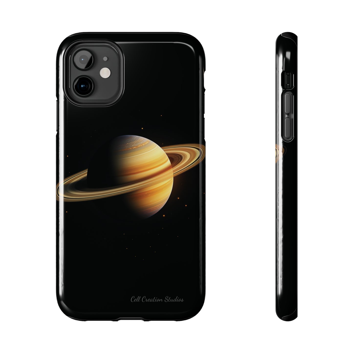Introducing the "Saturn's Elegance" Cell Phone Case – A Cosmic Masterpiece -Tough Phone Cases