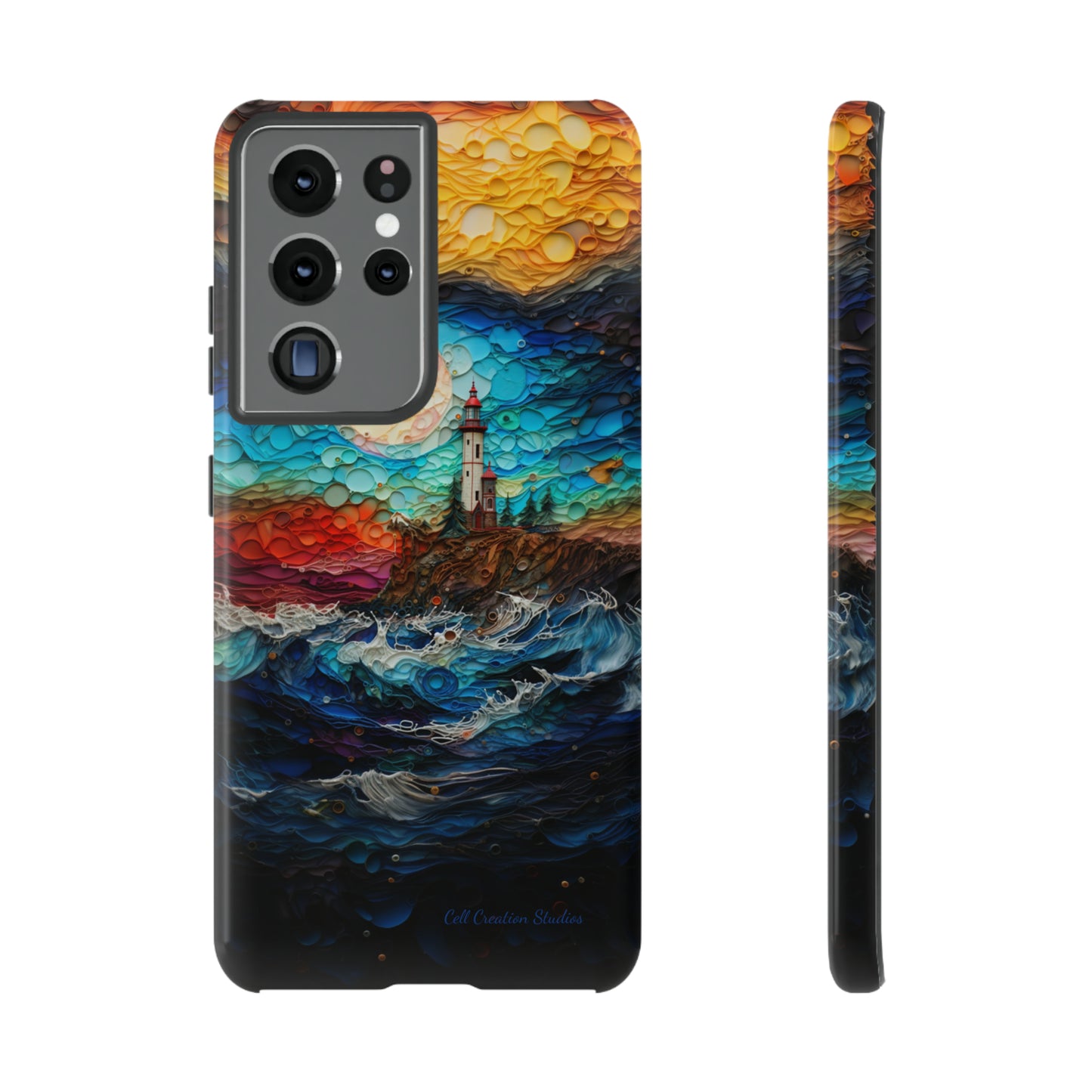 "Coastal Canvas Guardian" -Tough Samsung Phone Cases