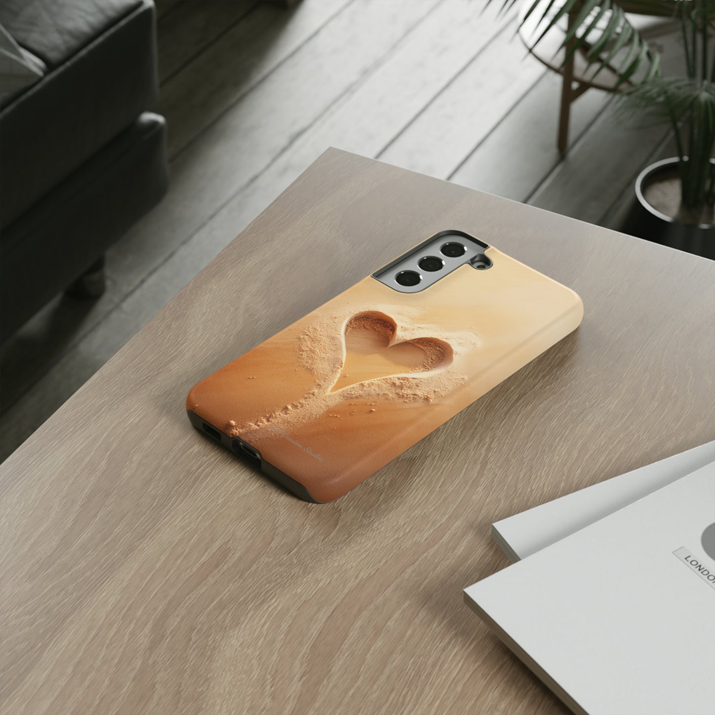 "Eternal Love: Sand Heart" Cell Phone Case -Tough Cases