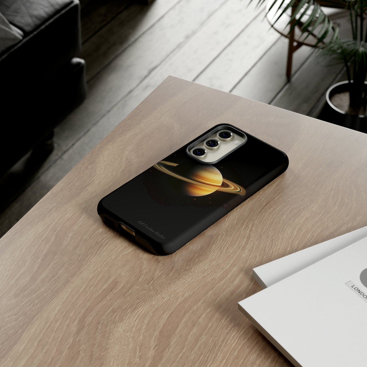 Introducing the "Saturn's Elegance" Cell Phone Case – A Cosmic Masterpiece -Tough Cases