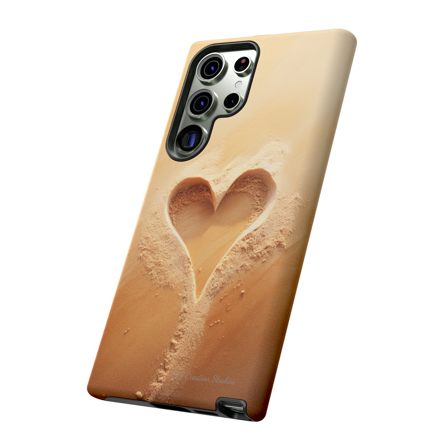 "Eternal Love: Sand Heart" Cell Phone Case -Tough Cases