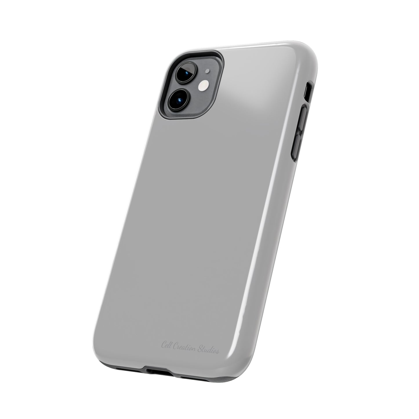 "Sleek Silver Essence" -Tough iPhone Cases
