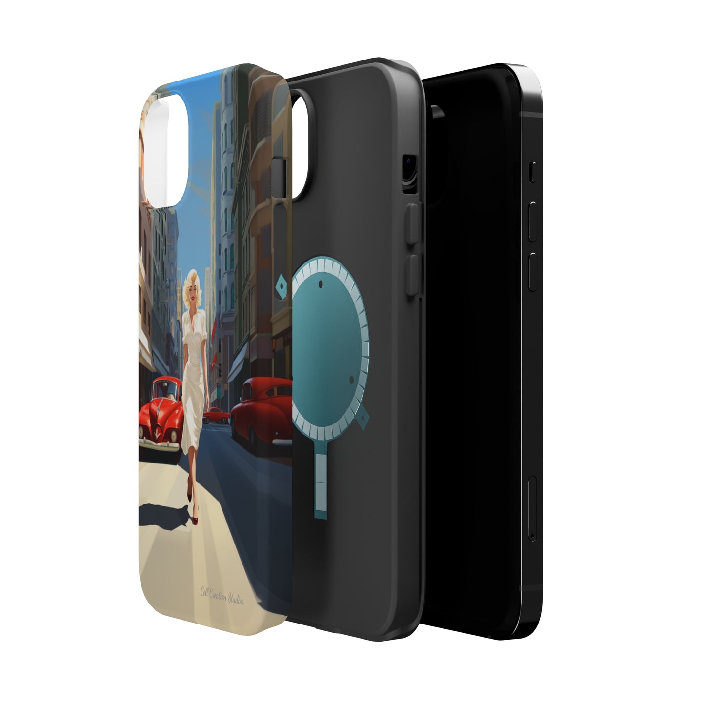 "City Stroll Glamour" Marilyn Monroe Phone Case -MagSafe Tough Cases