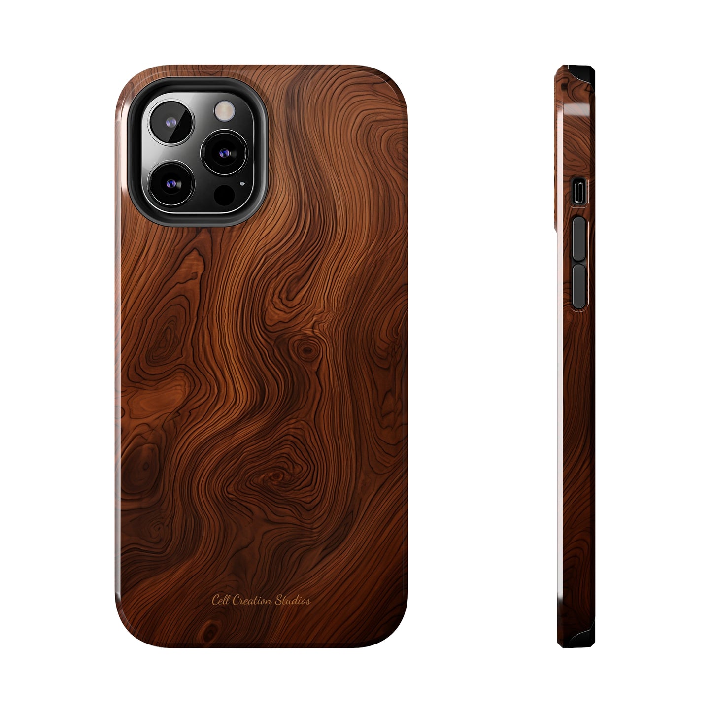 Introducing the "Natural Woodgrain" Cell Phone Case – Embrace Organic Beauty with Wood Pattern Design -Tough Phone Cases