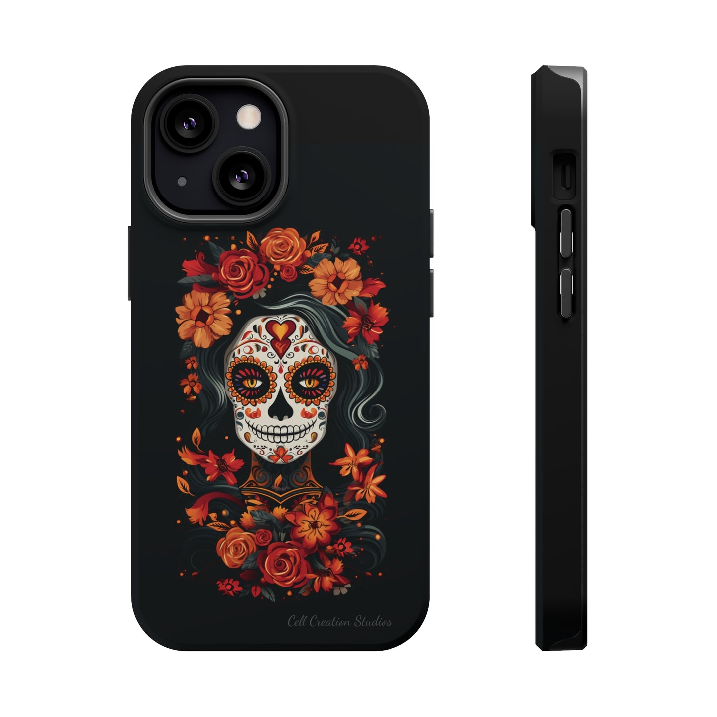 Introducing the "Day of the Dead Fiesta" Cell Phone Case – Celebrate Life in Style -MagSafe Tough Cases
