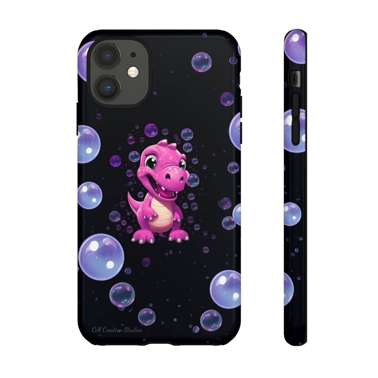 "Dino Glam" Glitter Dinosaur Phone Case -Tough Cases