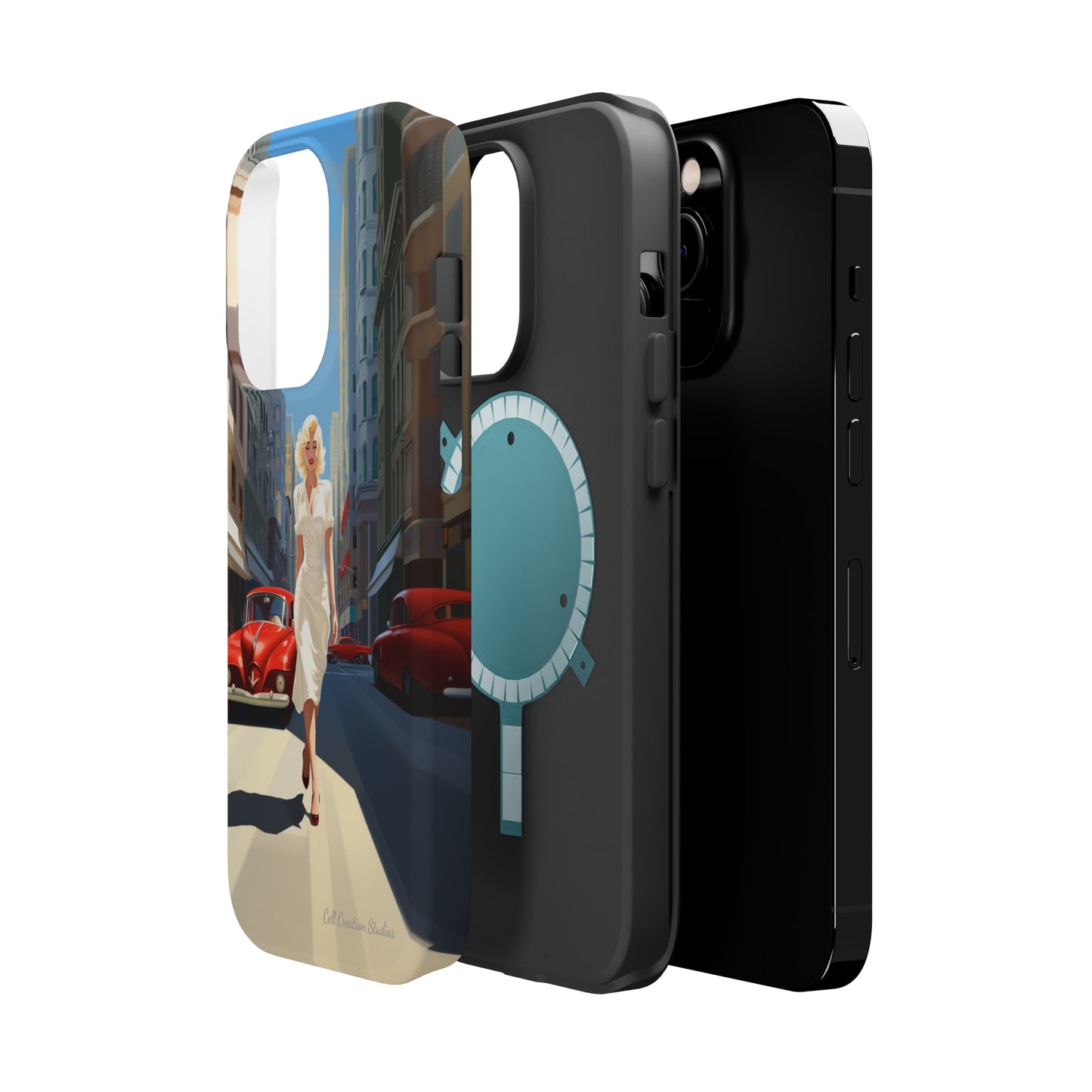 "City Stroll Glamour" Marilyn Monroe Phone Case -MagSafe Tough Cases