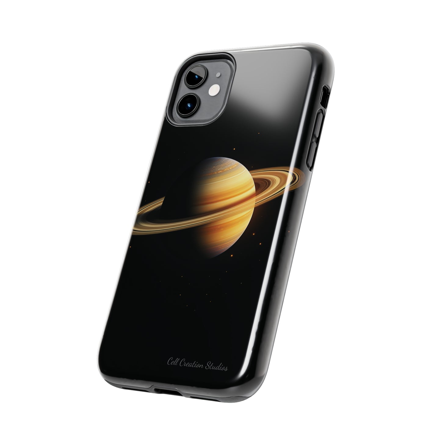 Introducing the "Saturn's Elegance" Cell Phone Case – A Cosmic Masterpiece -Tough Phone Cases