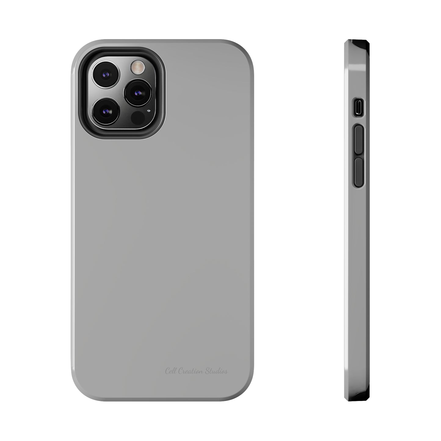 "Sleek Silver Essence" -Tough iPhone Cases