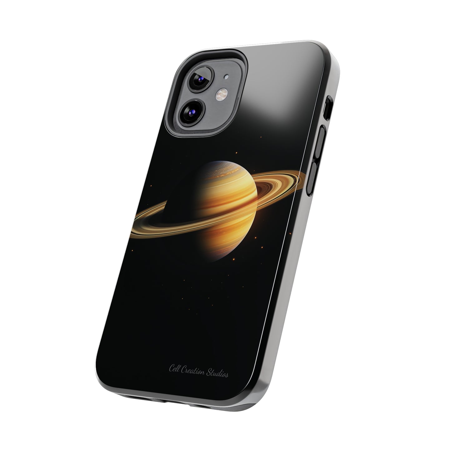 Introducing the "Saturn's Elegance" Cell Phone Case – A Cosmic Masterpiece -Tough Phone Cases