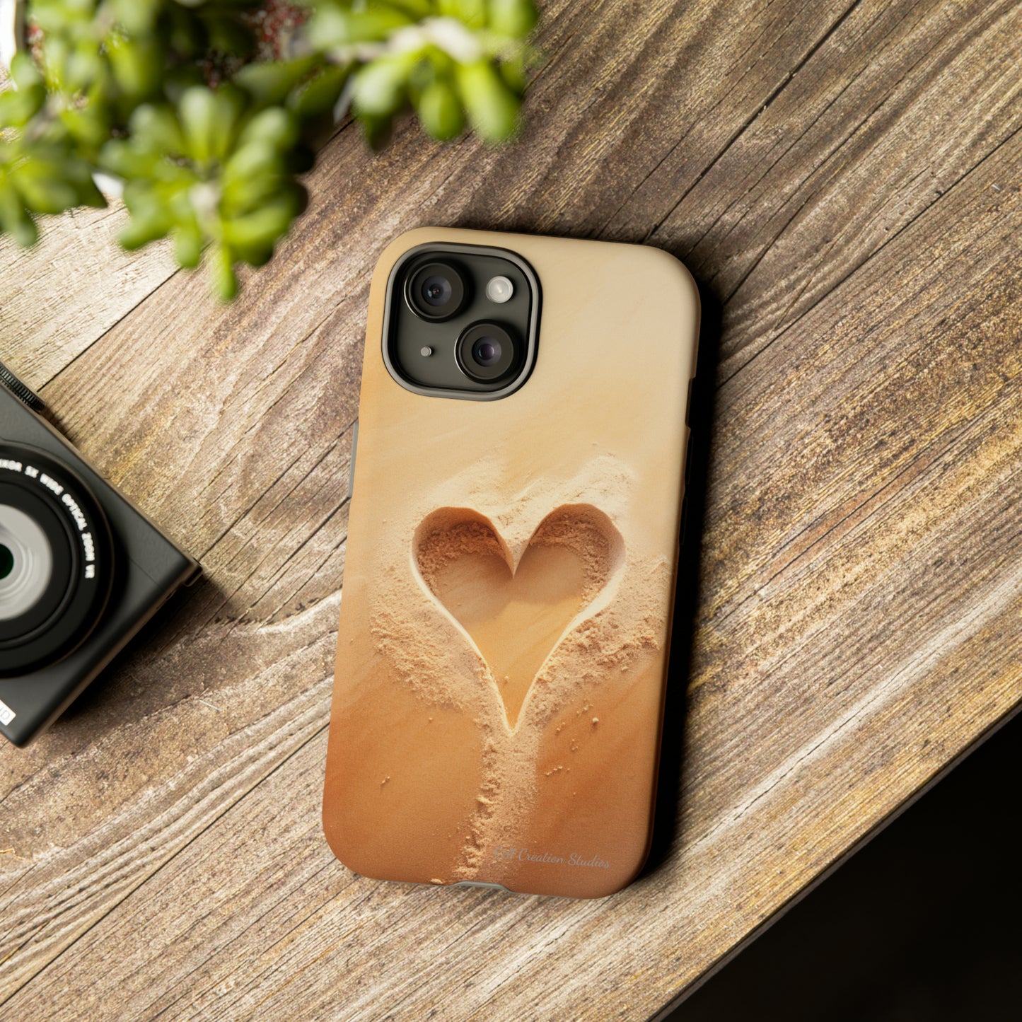 "Eternal Love: Sand Heart" Cell Phone Case -Tough Cases