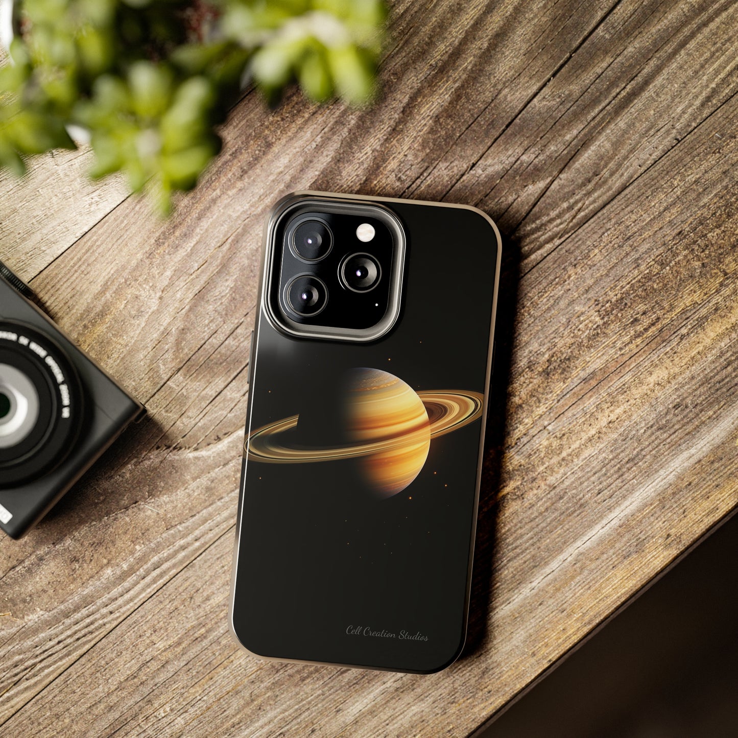 Introducing the "Saturn's Elegance" Cell Phone Case – A Cosmic Masterpiece -Tough Phone Cases