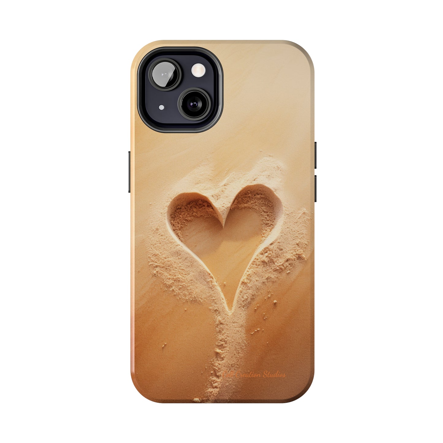 "Eternal Love: Sand Heart" Cell Phone Case -Tough Phone Cases