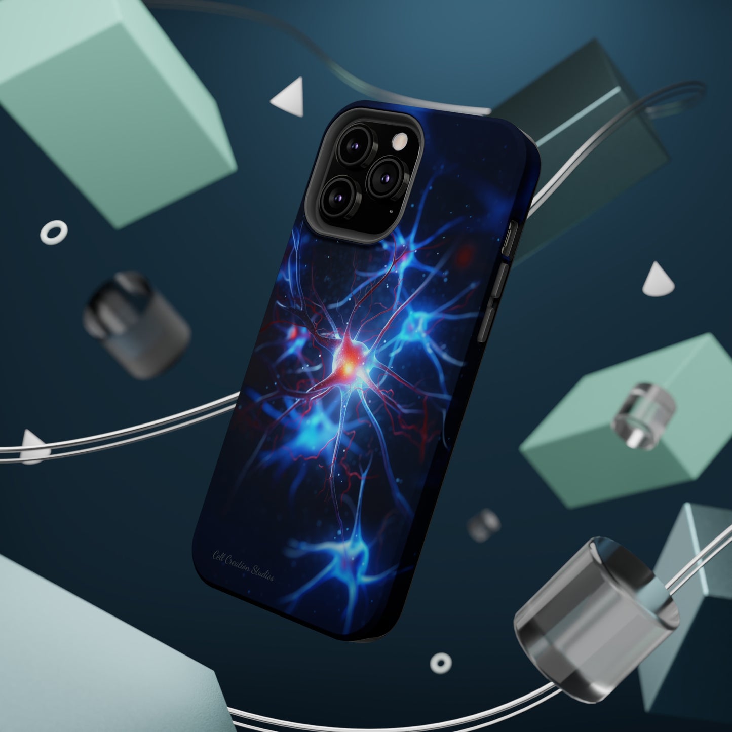 Introducing the "Neural Nexus" Cell Phone Case – Illuminate the Complexity Within! -MagSafe Tough Cases