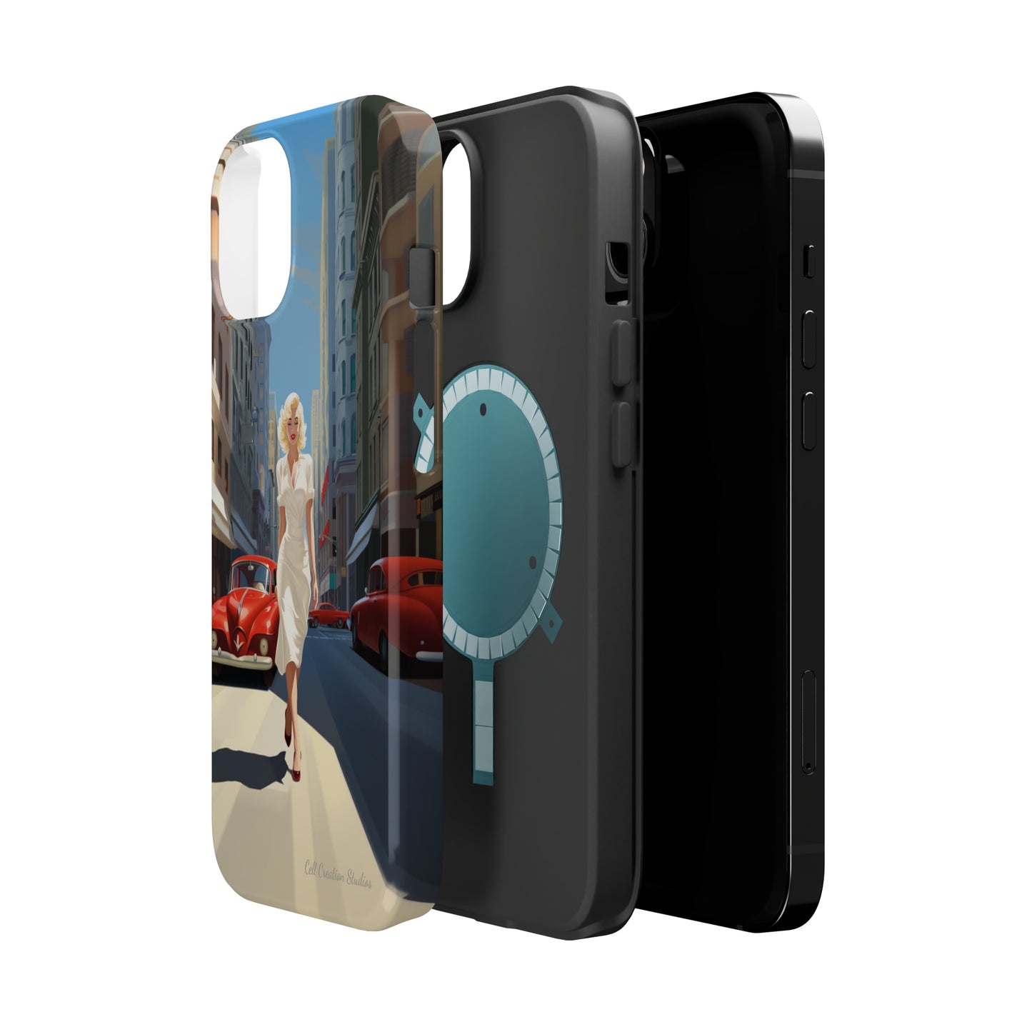 "City Stroll Glamour" Marilyn Monroe Phone Case -MagSafe Tough Cases