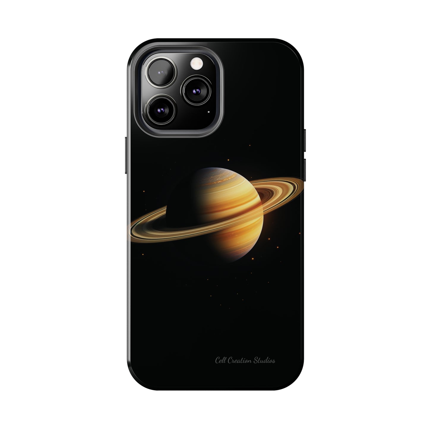 Introducing the "Saturn's Elegance" Cell Phone Case – A Cosmic Masterpiece -Tough Phone Cases