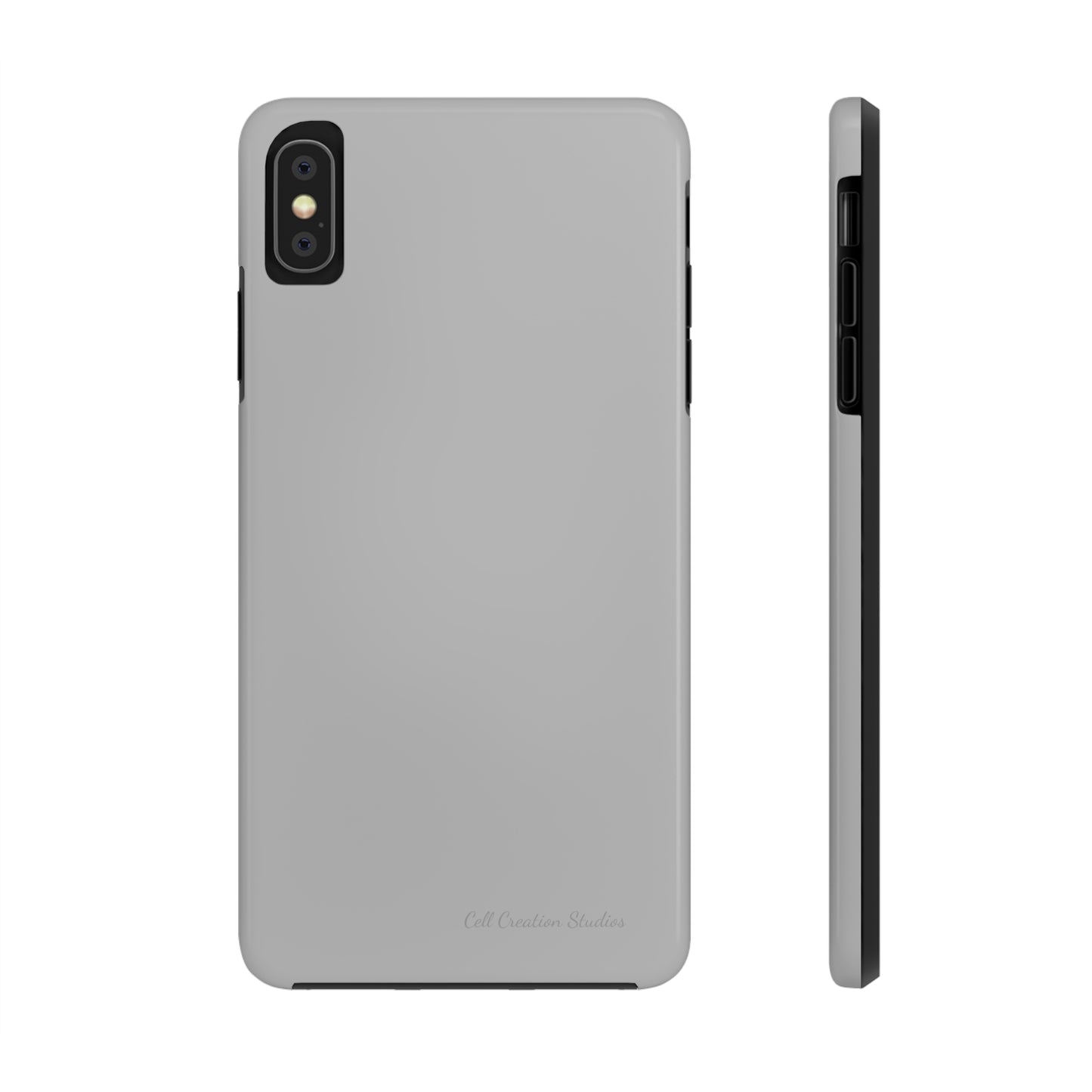 "Sleek Silver Essence" -Tough iPhone Cases
