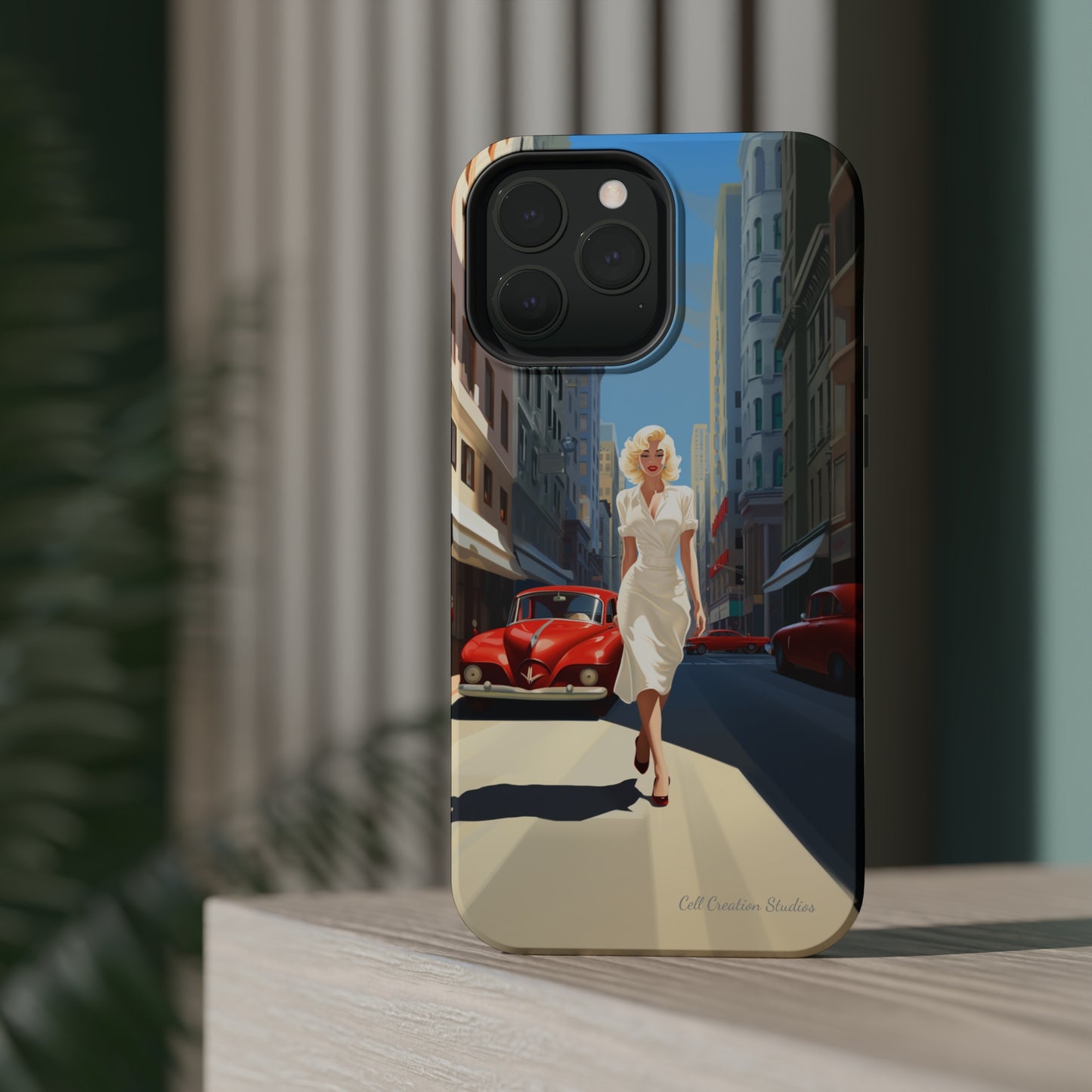 "City Stroll Glamour" Marilyn Monroe Phone Case -MagSafe Tough Cases
