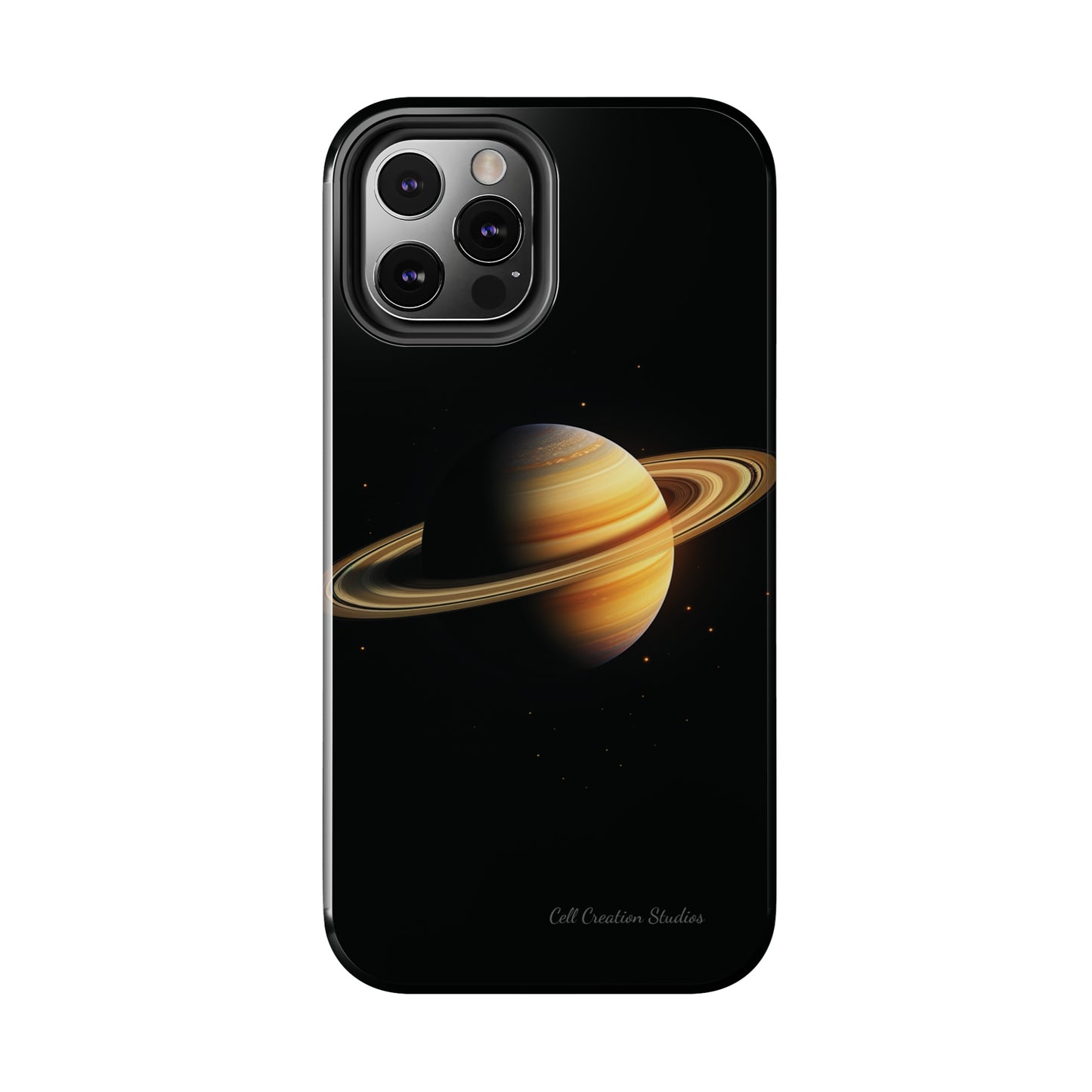 Introducing the "Saturn's Elegance" Cell Phone Case – A Cosmic Masterpiece -Tough Phone Cases
