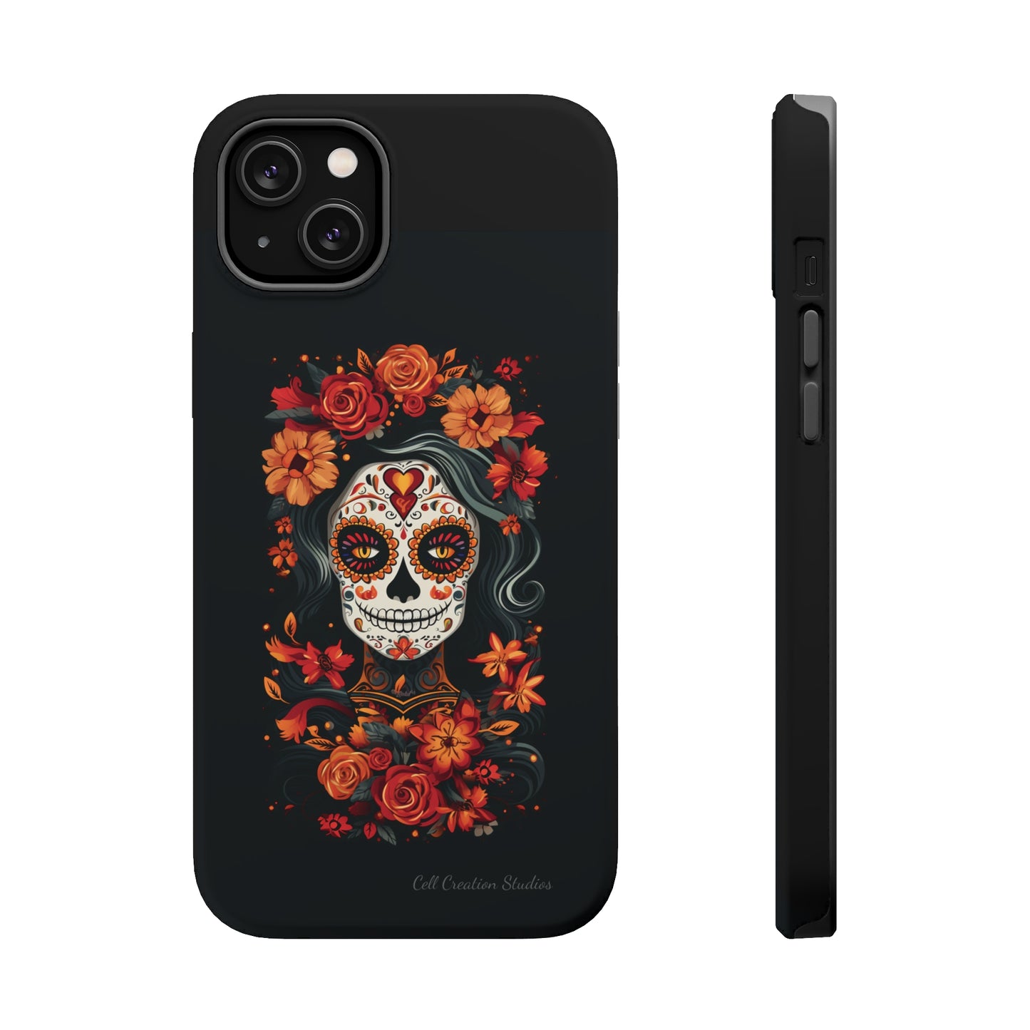 Introducing the "Day of the Dead Fiesta" Cell Phone Case – Celebrate Life in Style -MagSafe Tough Cases