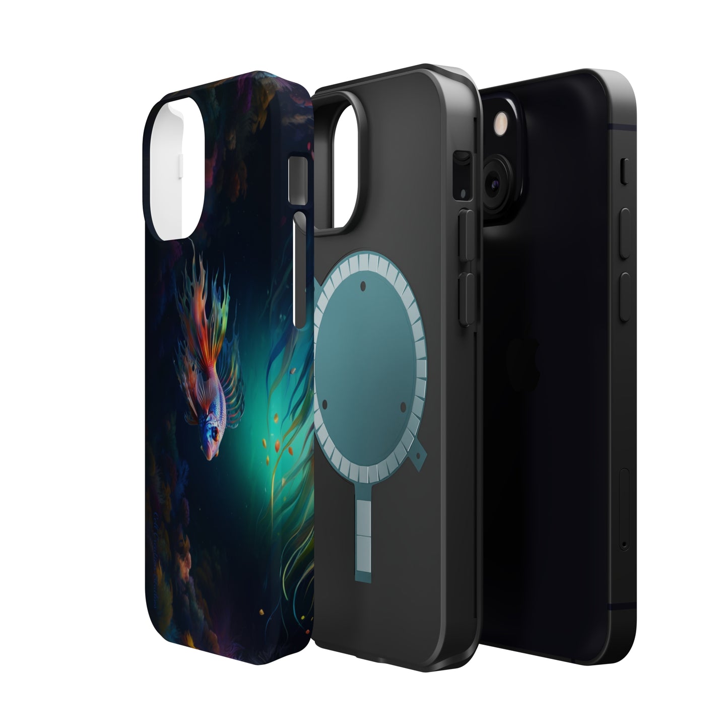 Introducing the "Aquatic Serenity" Cell Phone Case – Dive into Tranquil Waters! -MagSafe Tough Cases