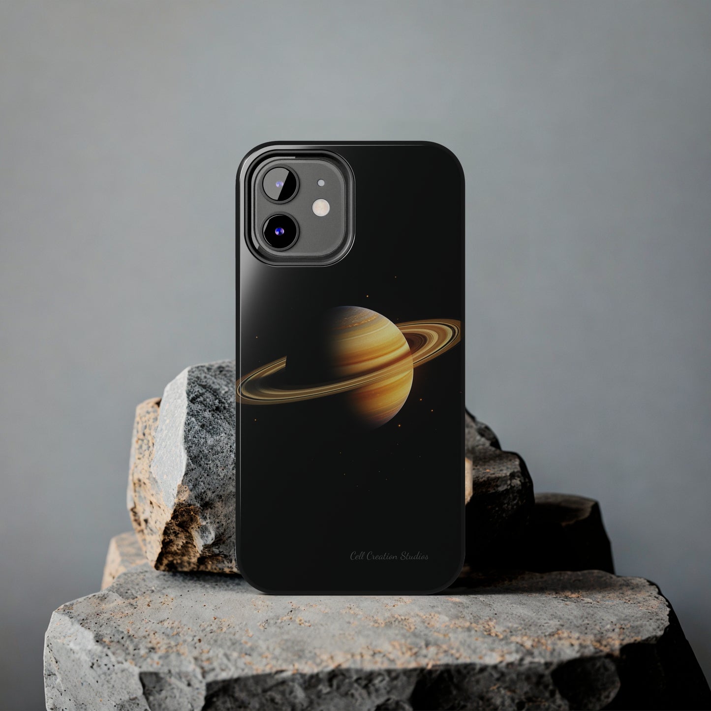 Introducing the "Saturn's Elegance" Cell Phone Case – A Cosmic Masterpiece -Tough Phone Cases