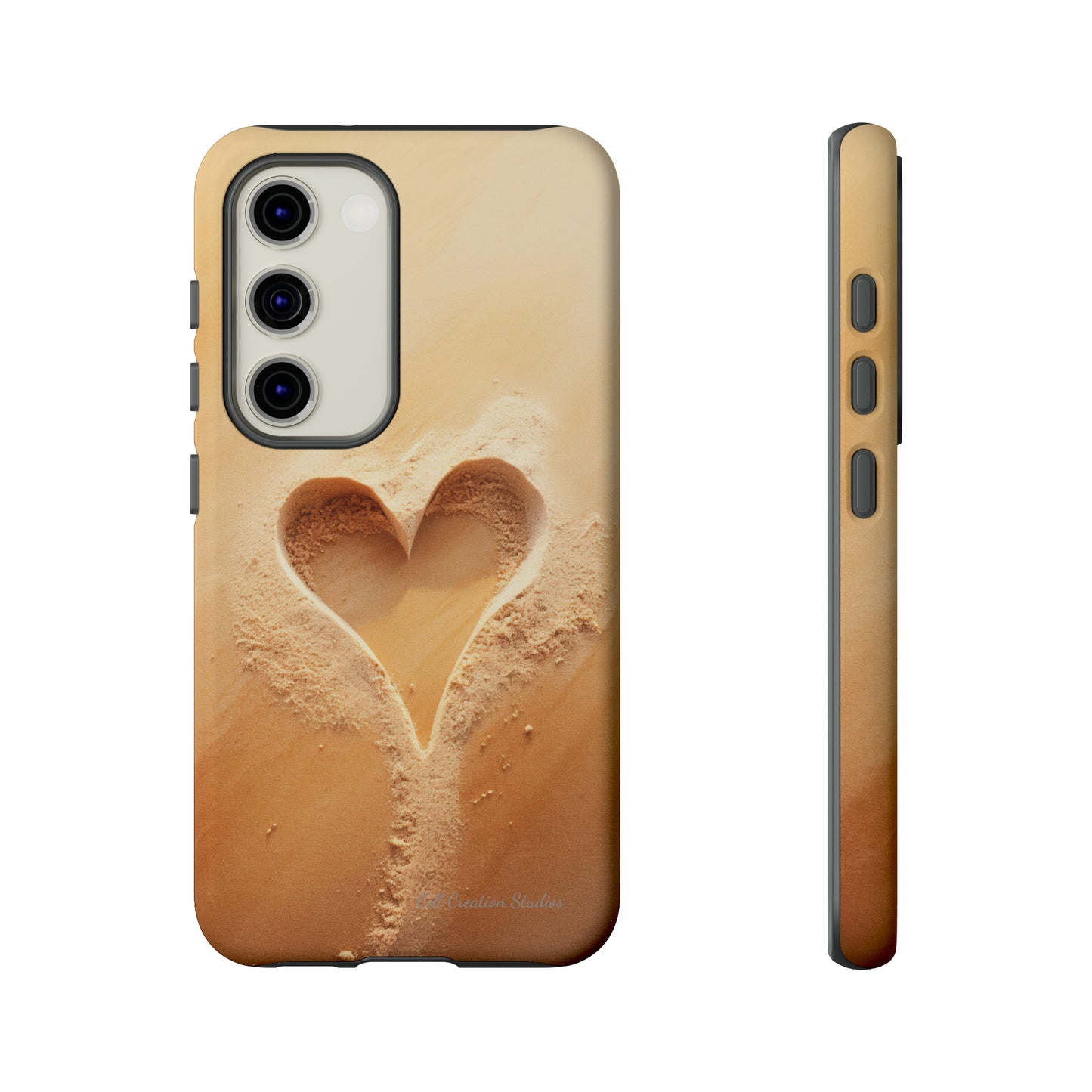 "Eternal Love: Sand Heart" Cell Phone Case -Tough Cases