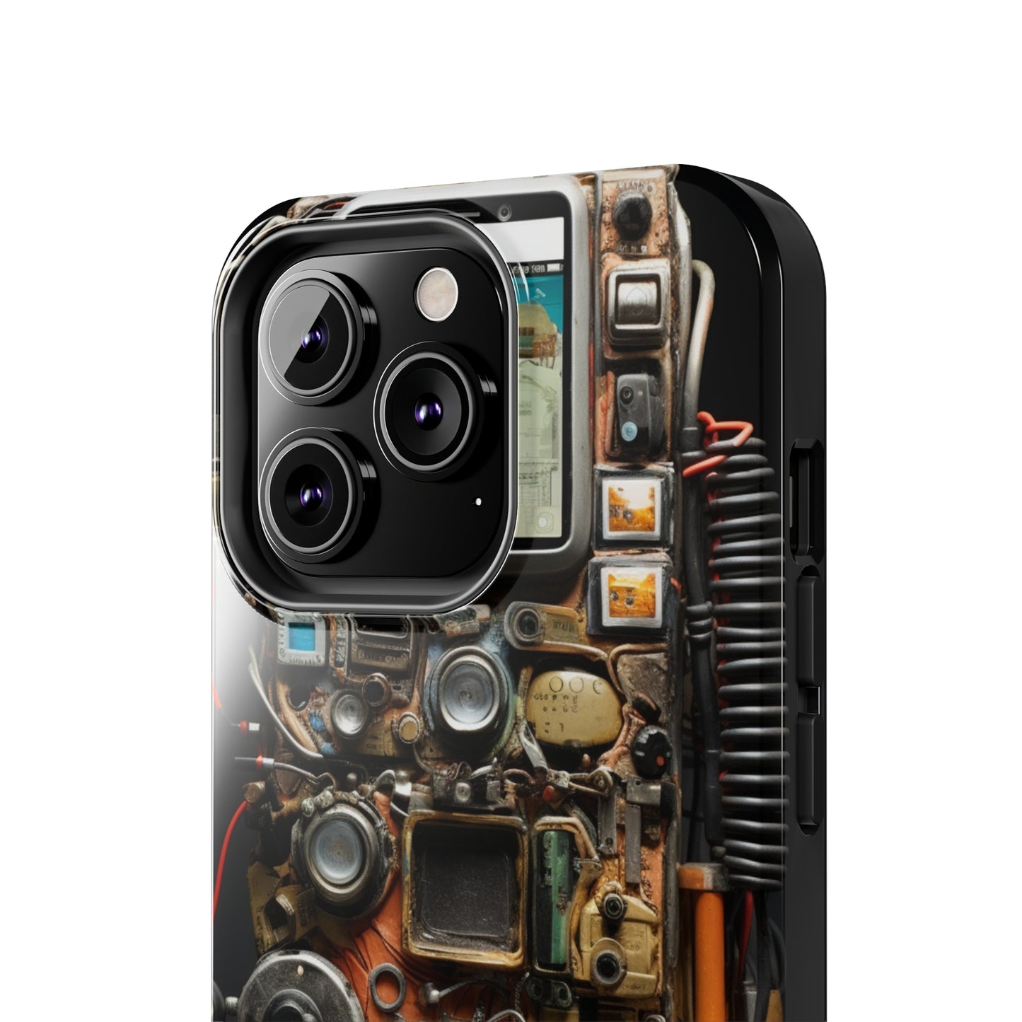 Introducing the "Tech Insight" Cell Phone Case – Explore Inner Workings with Transparent Design -Tough Phone Cases