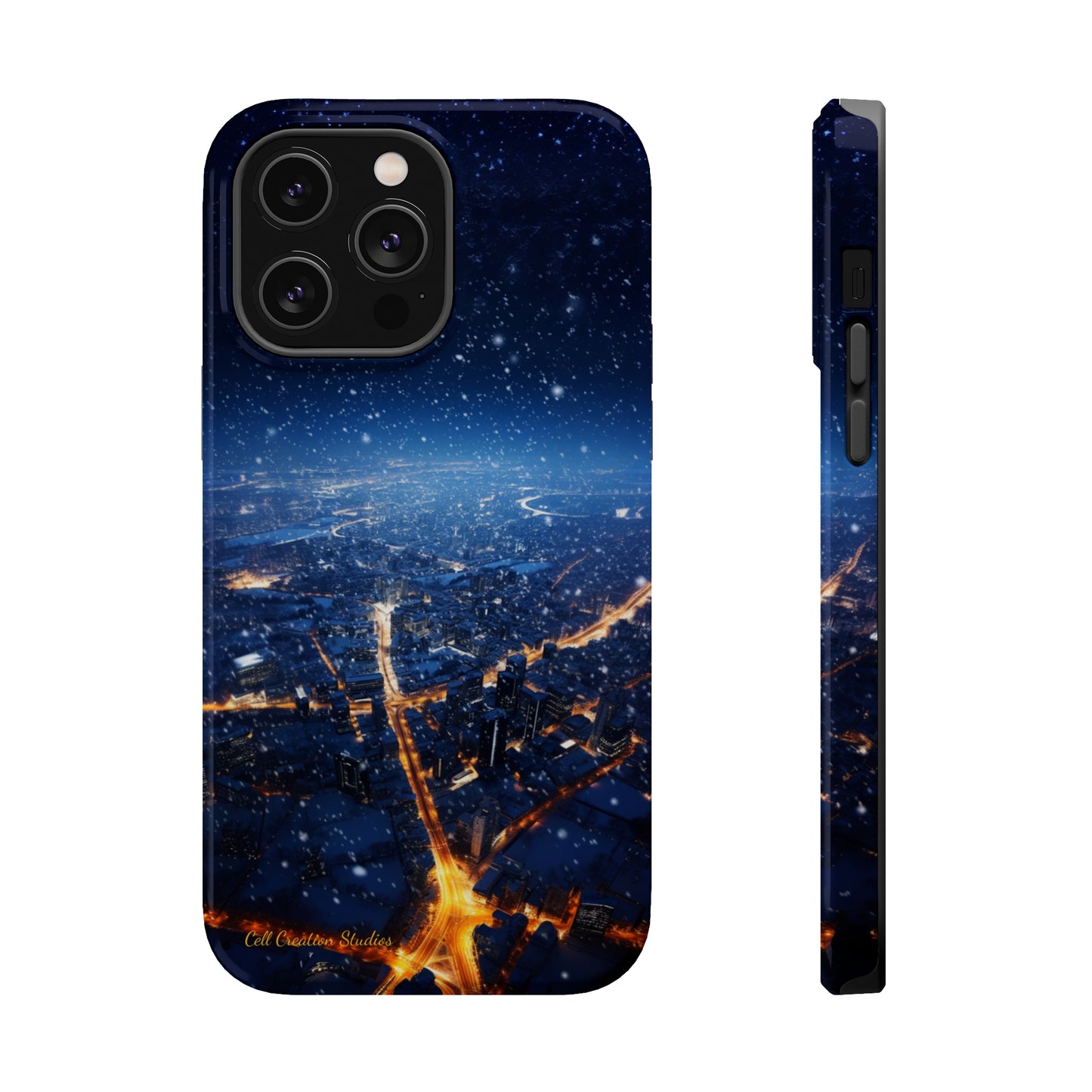"Urban Snowfall Glow" -MagSafe Tough iPhone Cases