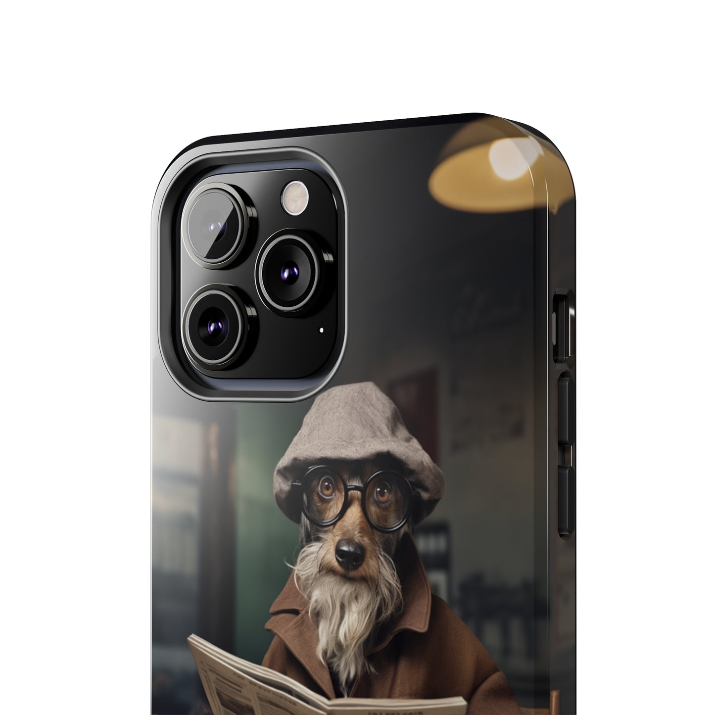 Introducing the "Canine Scholar" Cell Phone Case – Where Canine Meets Wisdom. -Tough Phone Cases