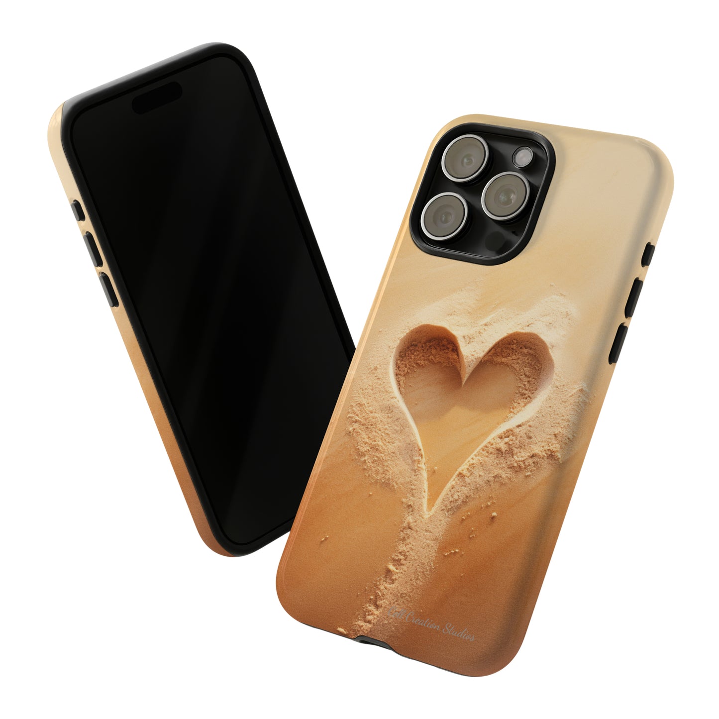 "Eternal Love: Sand Heart" Cell Phone Case -Tough Cases