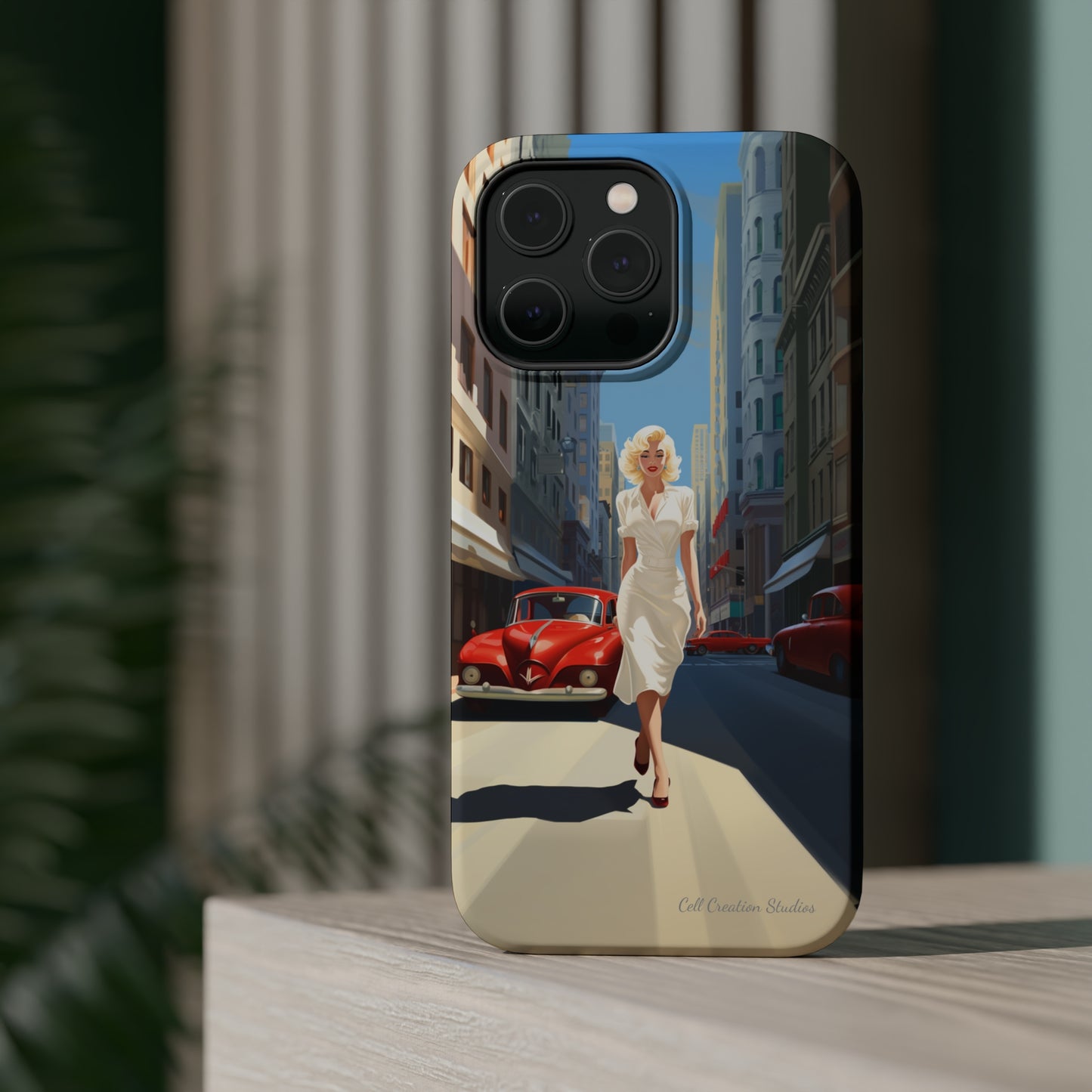 "City Stroll Glamour" Marilyn Monroe Phone Case -MagSafe Tough Cases
