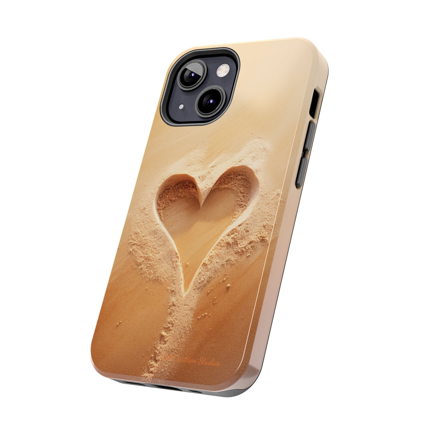 "Eternal Love: Sand Heart" Cell Phone Case -Tough Phone Cases