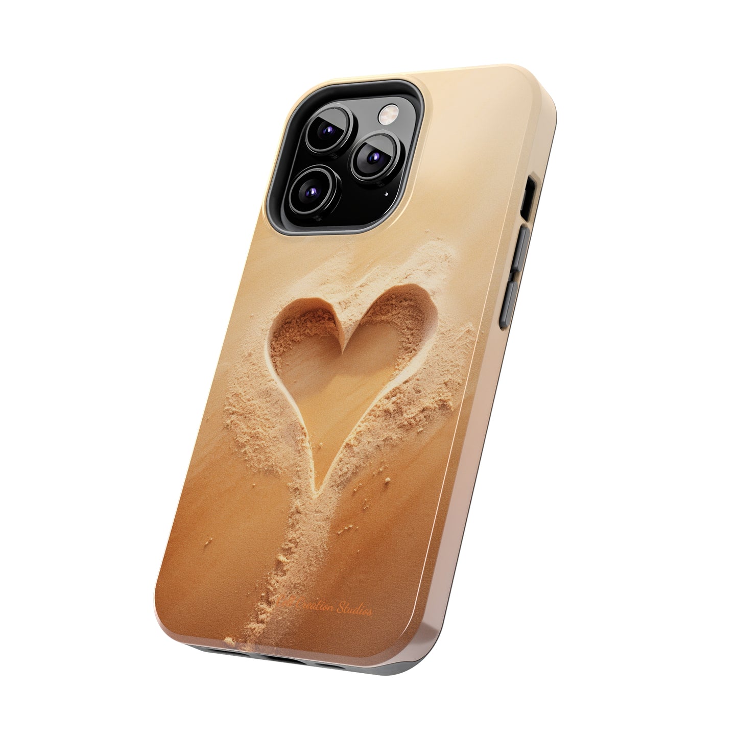 "Eternal Love: Sand Heart" Cell Phone Case -Tough Phone Cases