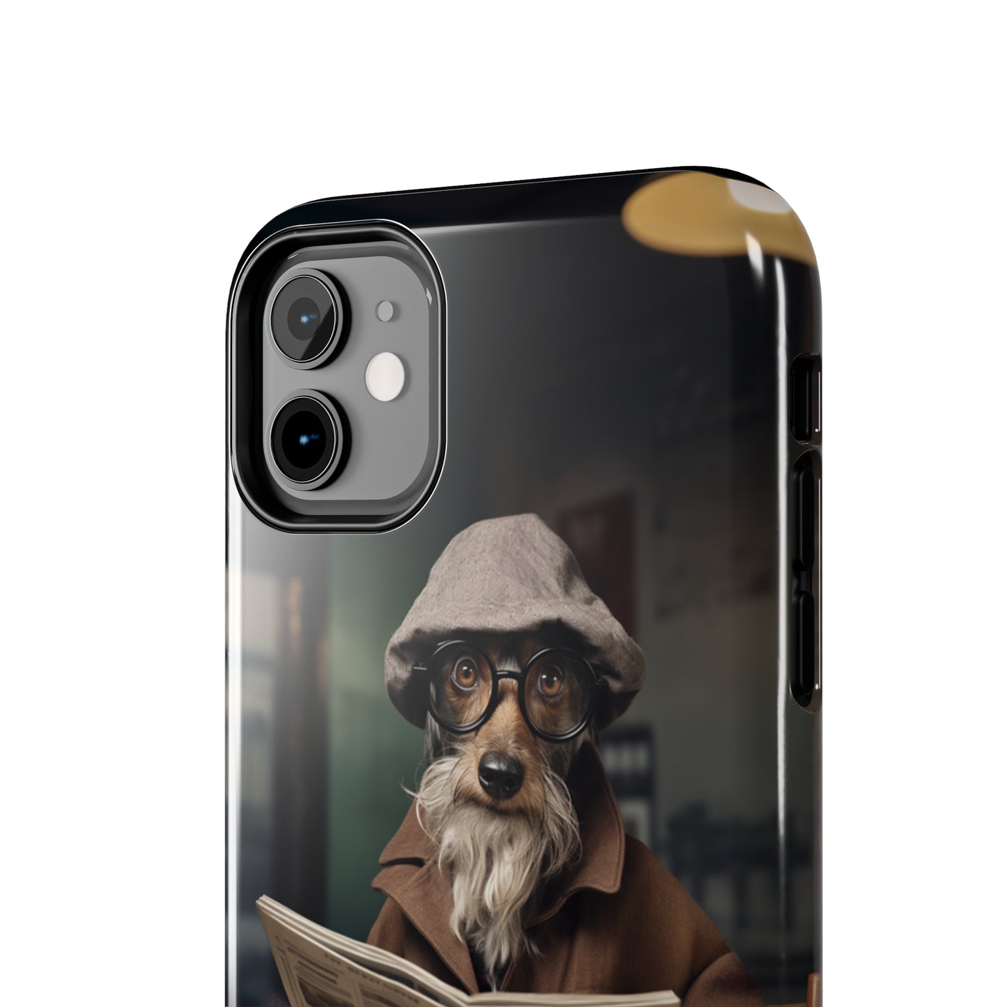 Introducing the "Canine Scholar" Cell Phone Case – Where Canine Meets Wisdom. -Tough Phone Cases