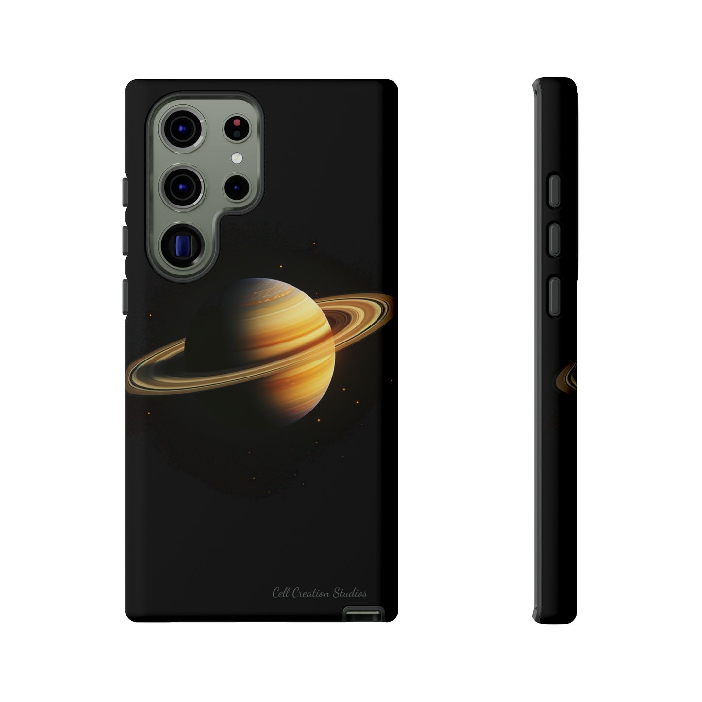 Introducing the "Saturn's Elegance" Cell Phone Case – A Cosmic Masterpiece -Tough Cases