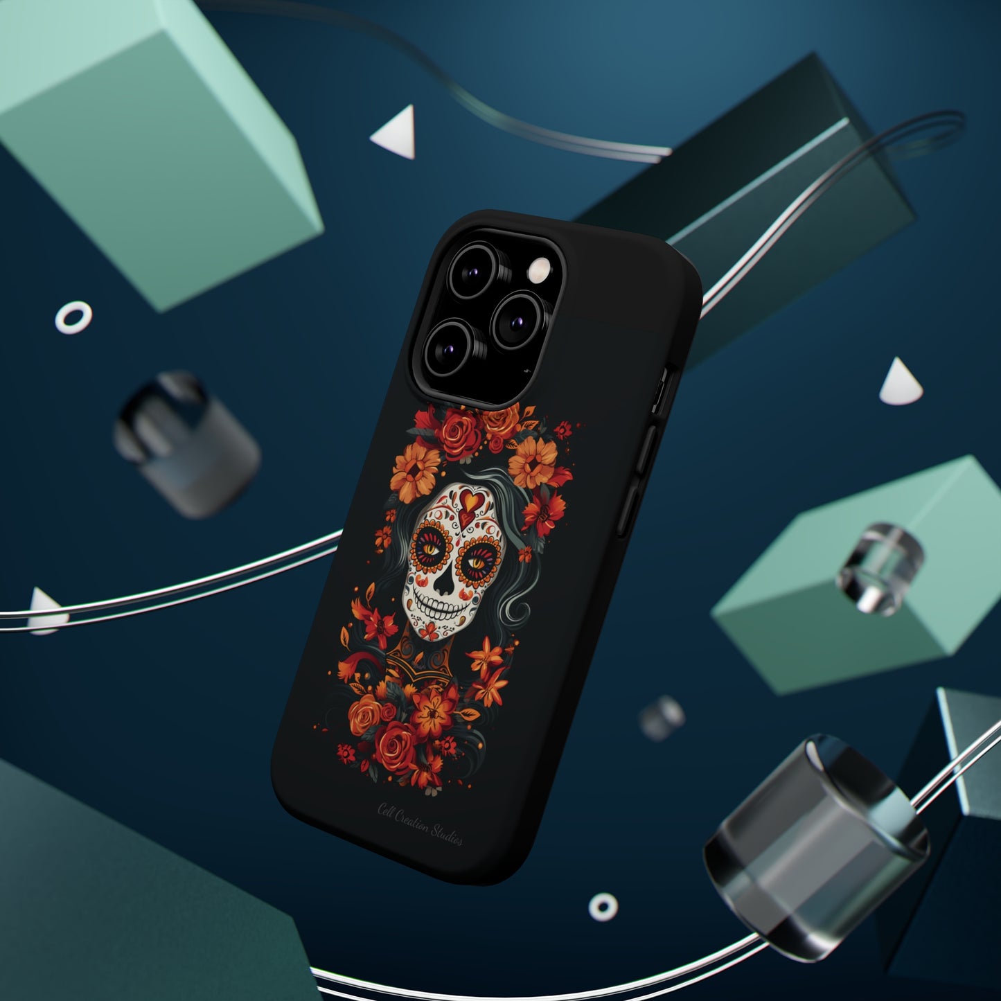Introducing the "Day of the Dead Fiesta" Cell Phone Case – Celebrate Life in Style -MagSafe Tough Cases