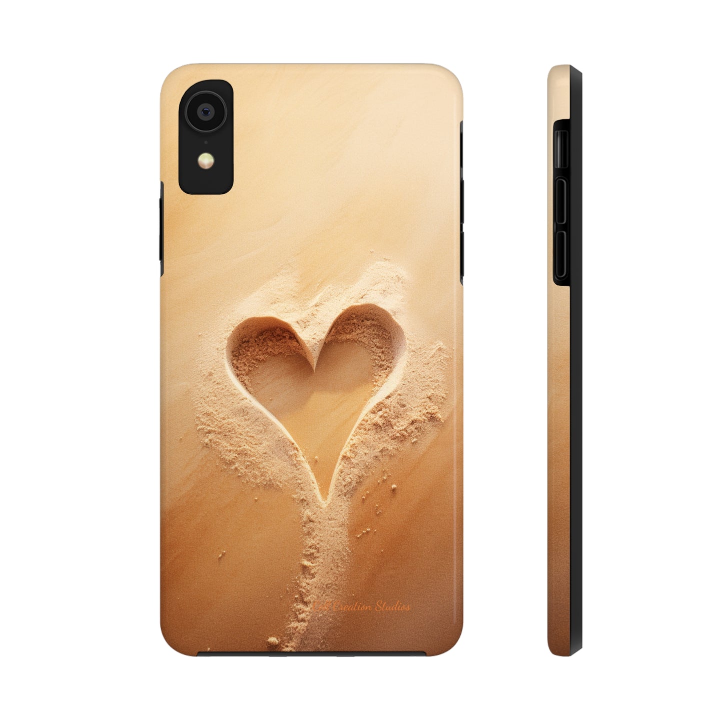 "Eternal Love: Sand Heart" Cell Phone Case -Tough Phone Cases