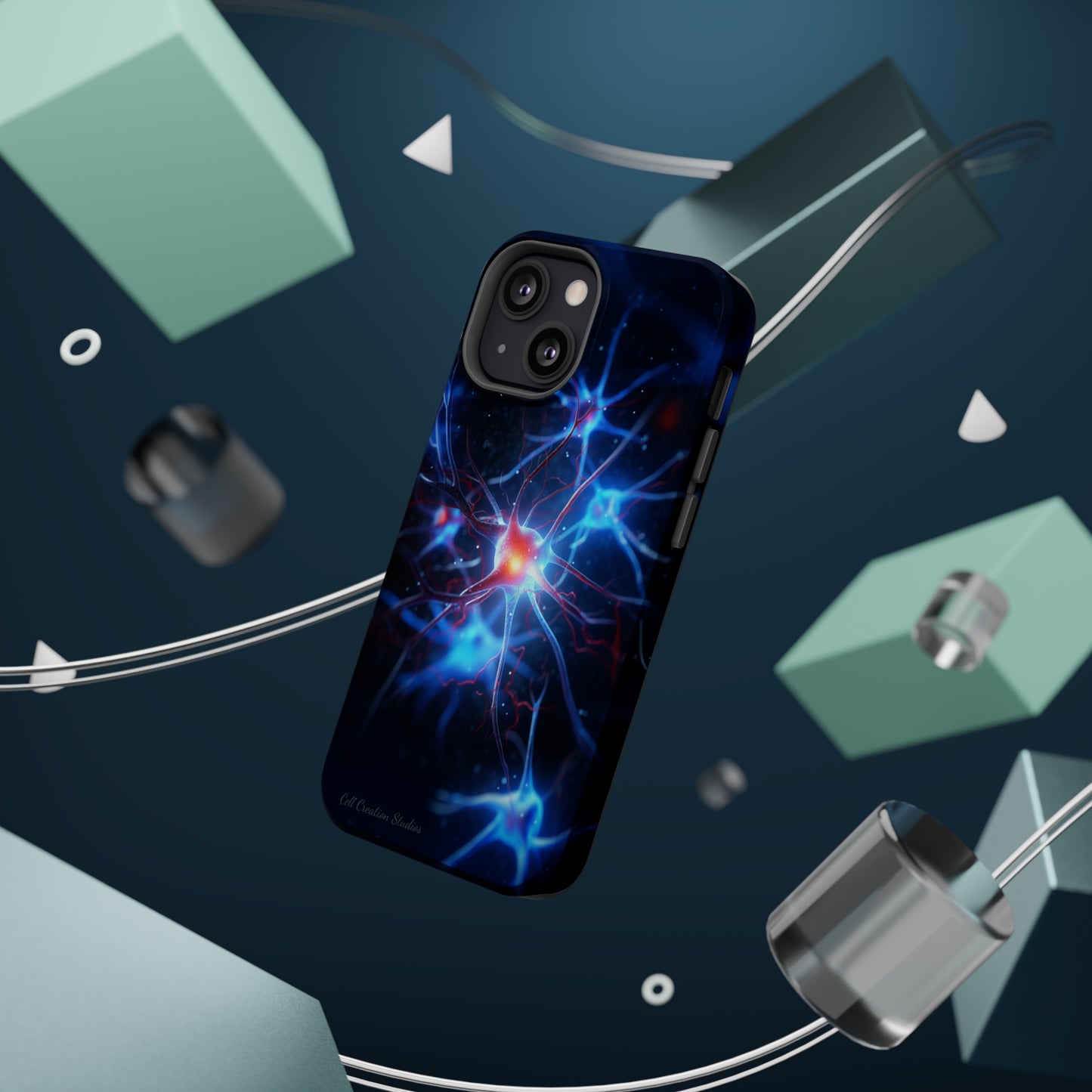Introducing the "Neural Nexus" Cell Phone Case – Illuminate the Complexity Within! -MagSafe Tough Cases