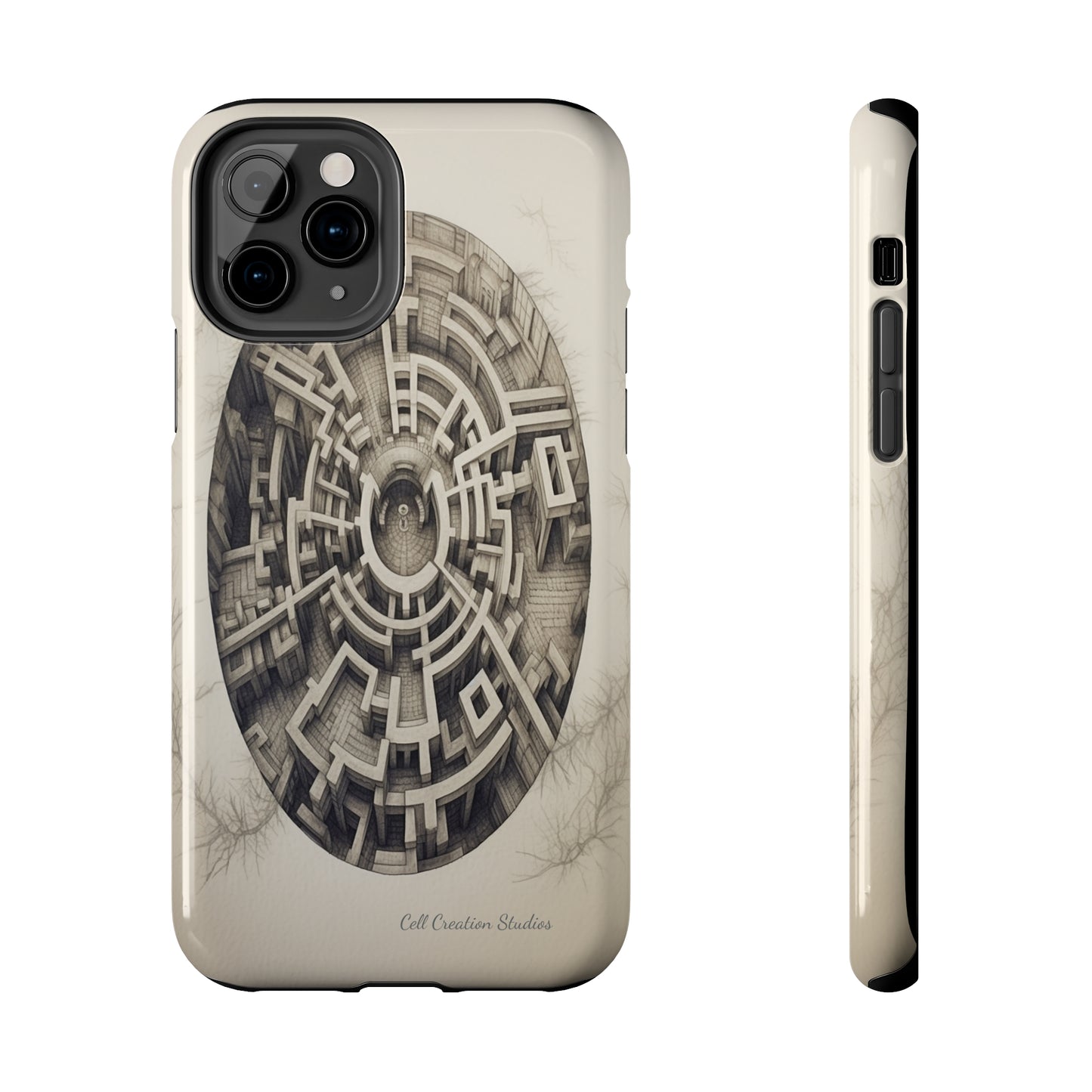 "Discover the Mystery: Maze-Inspired Cell Phone Case" -Tough Phone Cases