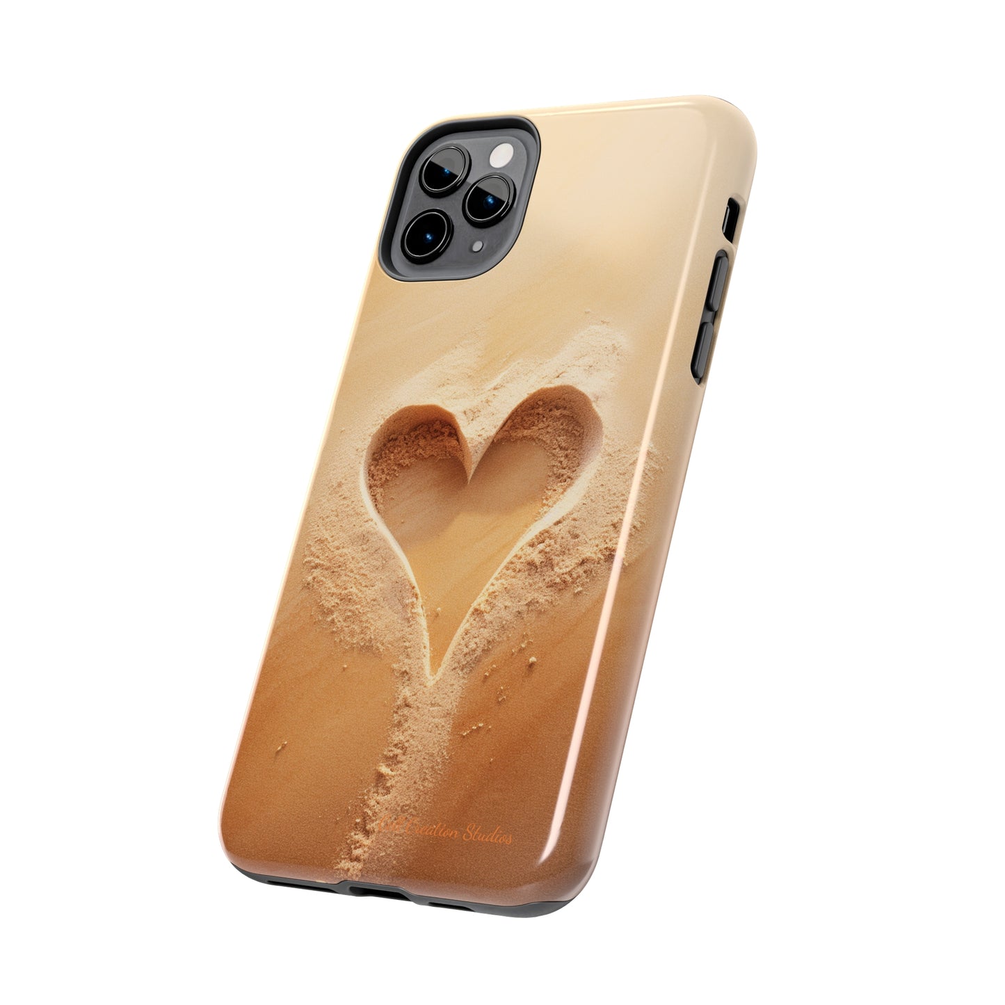 "Eternal Love: Sand Heart" Cell Phone Case -Tough Phone Cases