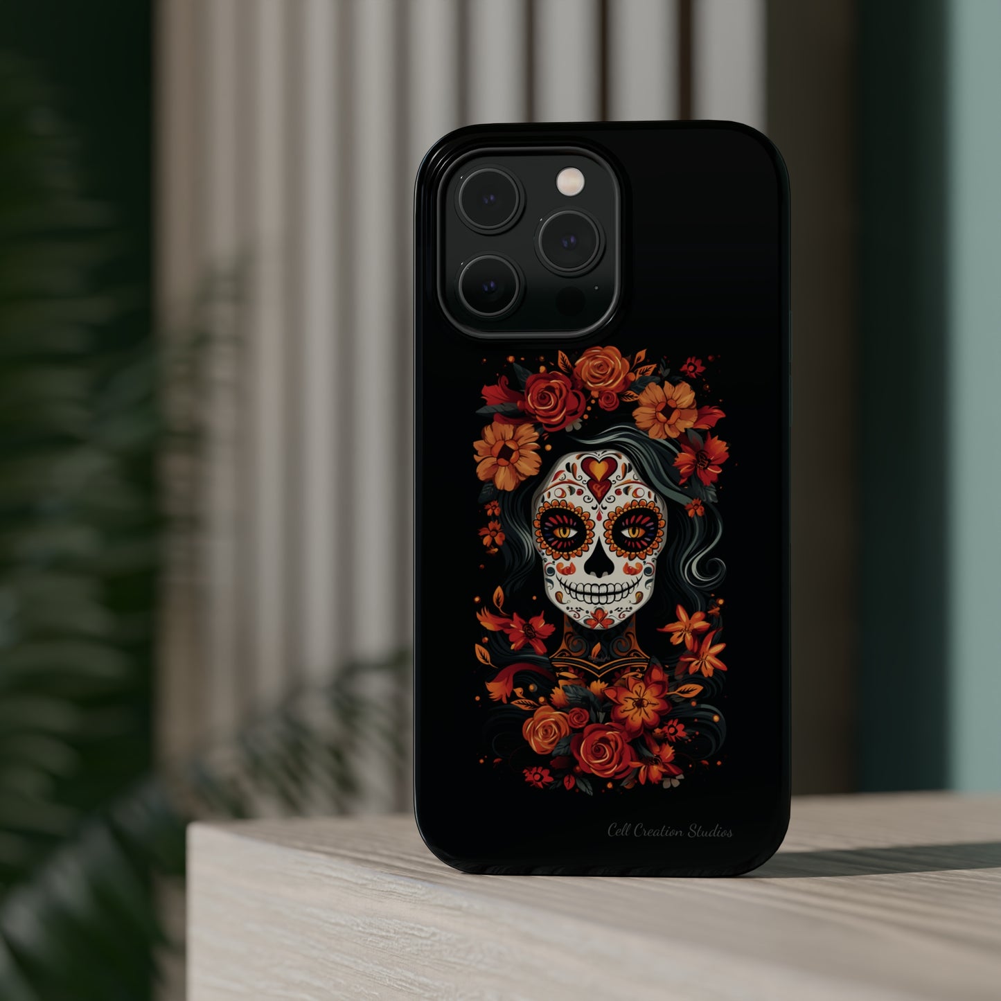 Introducing the "Day of the Dead Fiesta" Cell Phone Case – Celebrate Life in Style -MagSafe Tough Cases