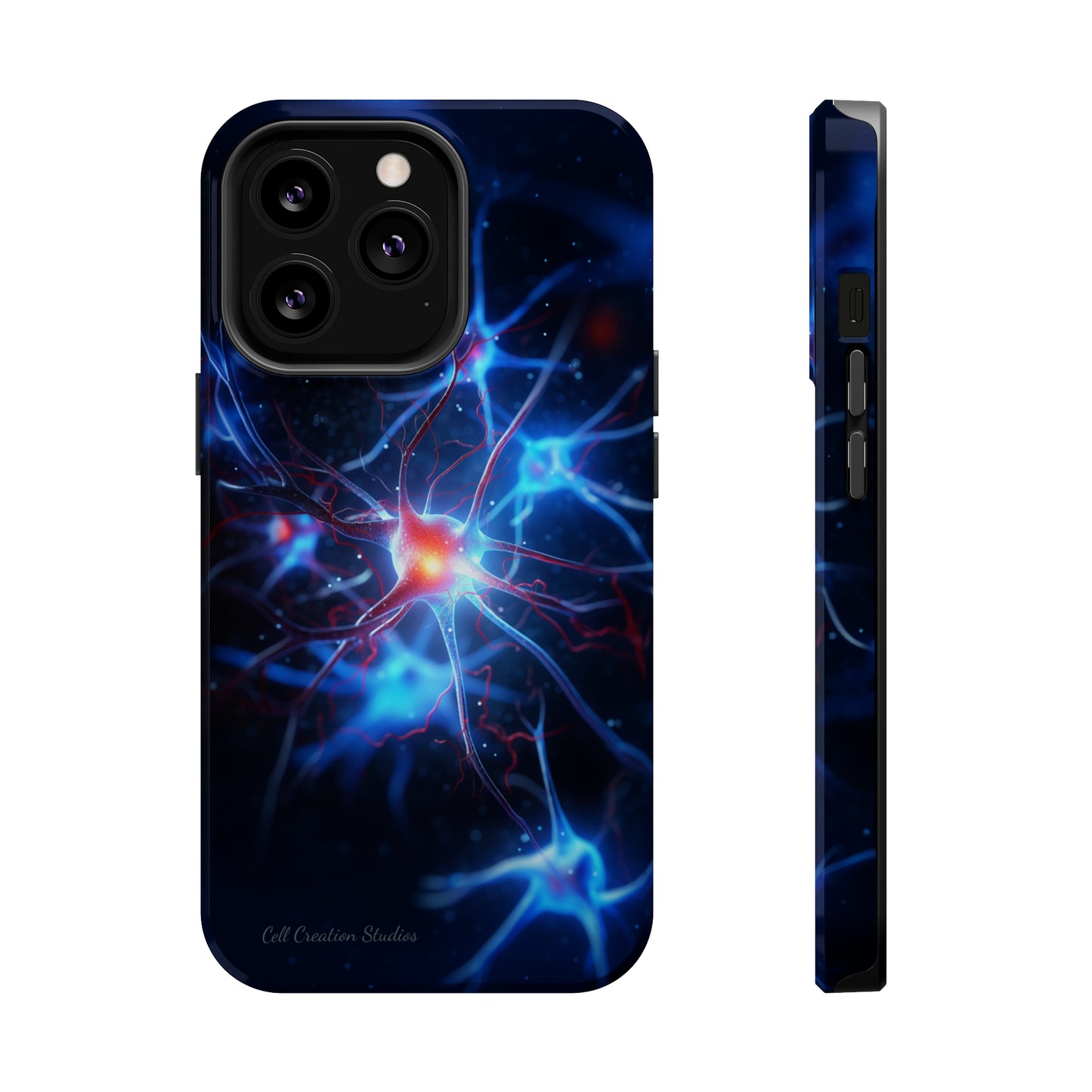 Introducing the "Neural Nexus" Cell Phone Case – Illuminate the Complexity Within! -MagSafe Tough Cases