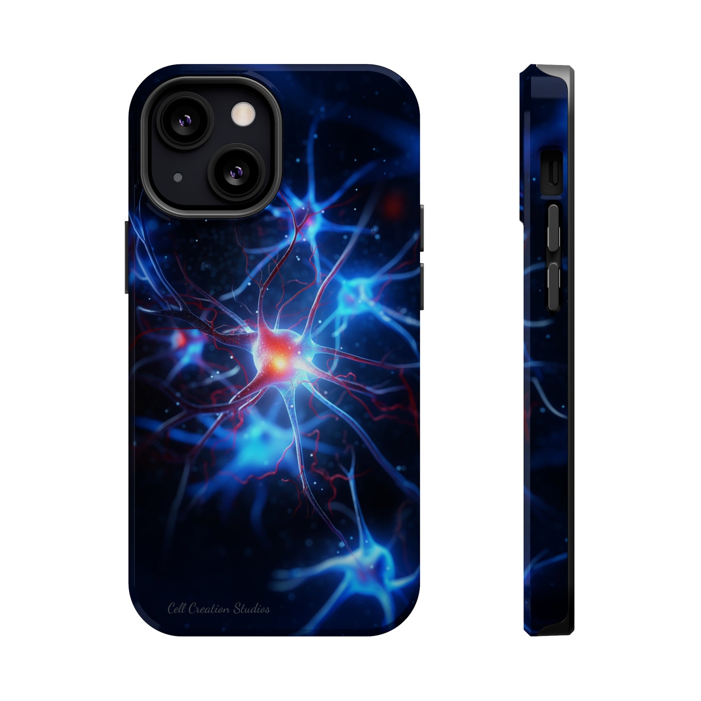 Introducing the "Neural Nexus" Cell Phone Case – Illuminate the Complexity Within! -MagSafe Tough Cases