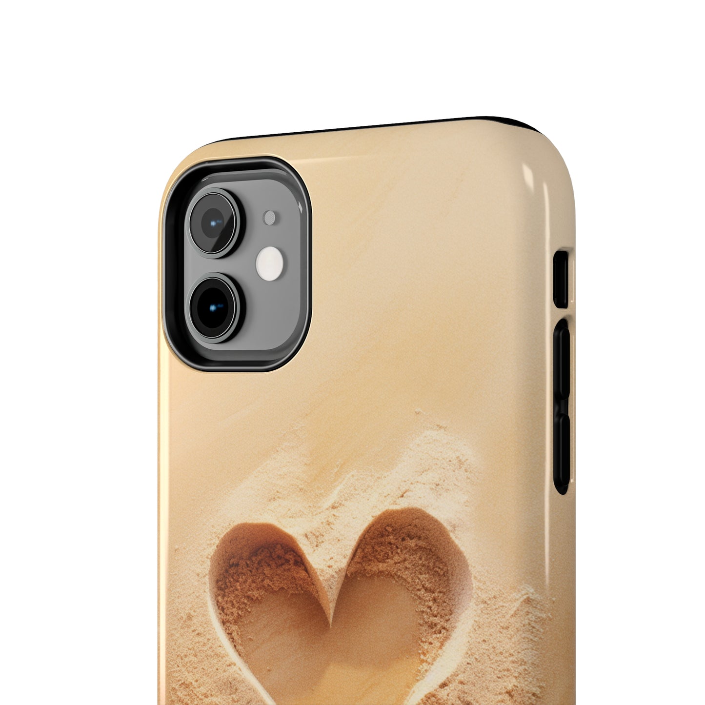 "Eternal Love: Sand Heart" Cell Phone Case -Tough Phone Cases