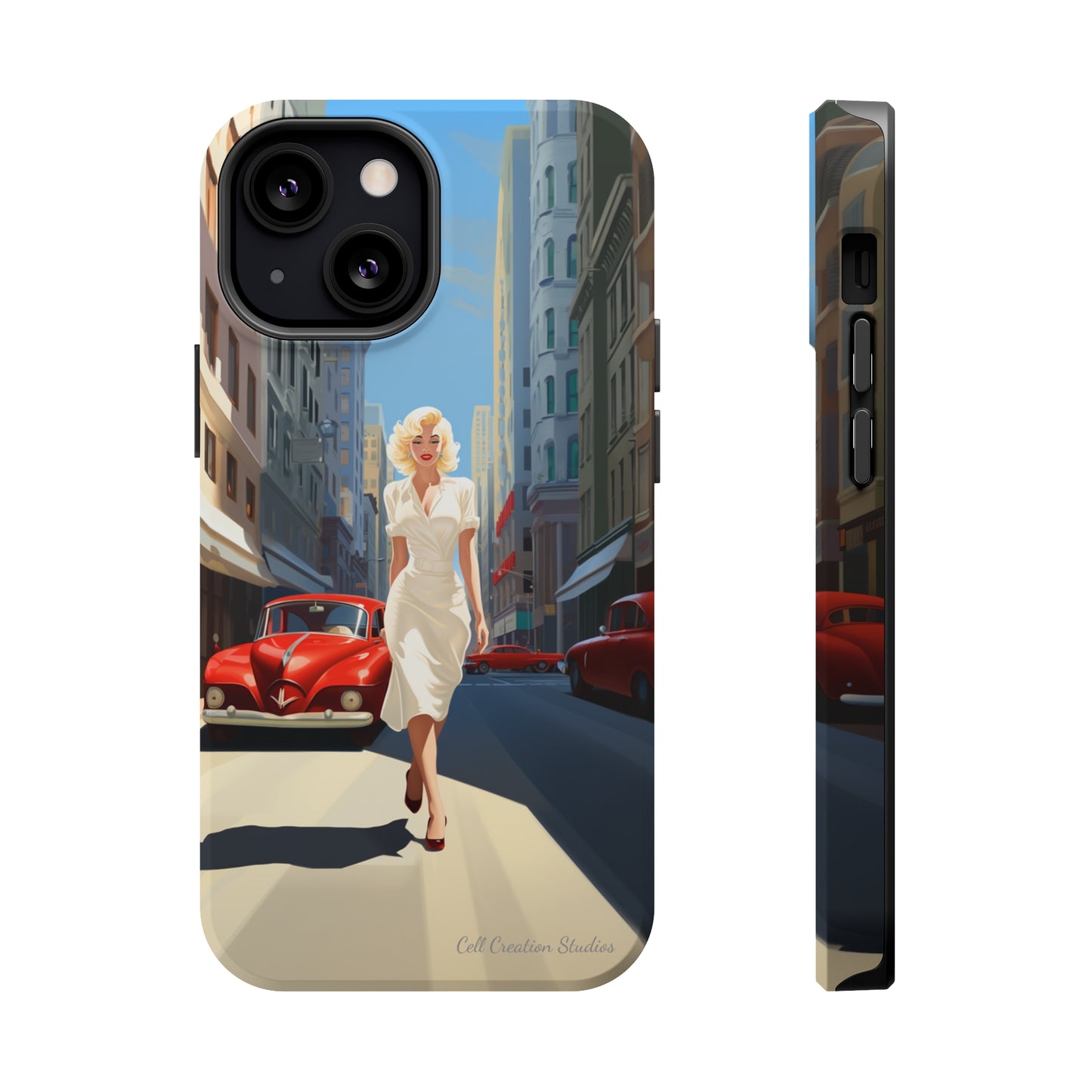 "City Stroll Glamour" Marilyn Monroe Phone Case -MagSafe Tough Cases